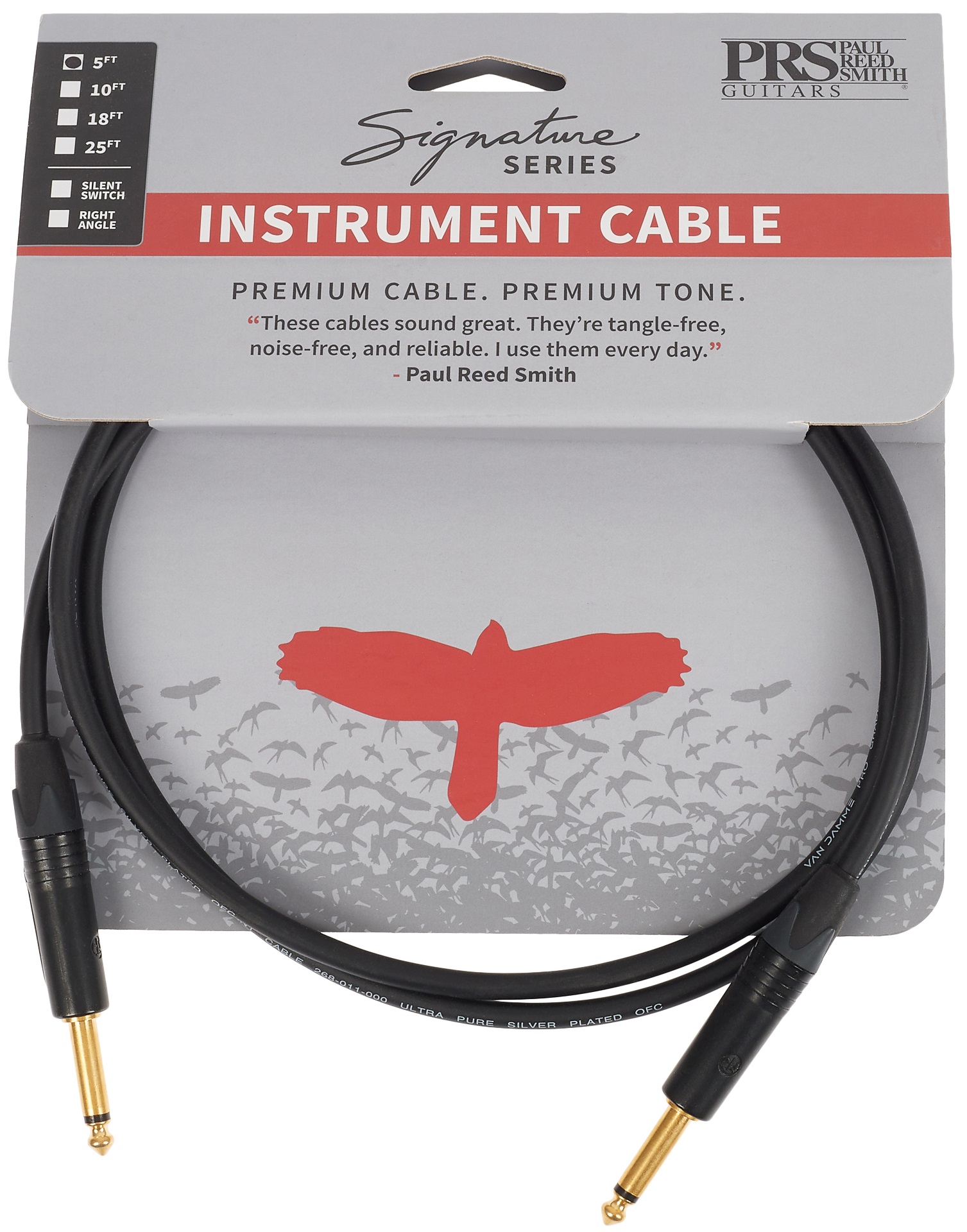 E-shop PRS Signature Instrument Cable 5' Straight