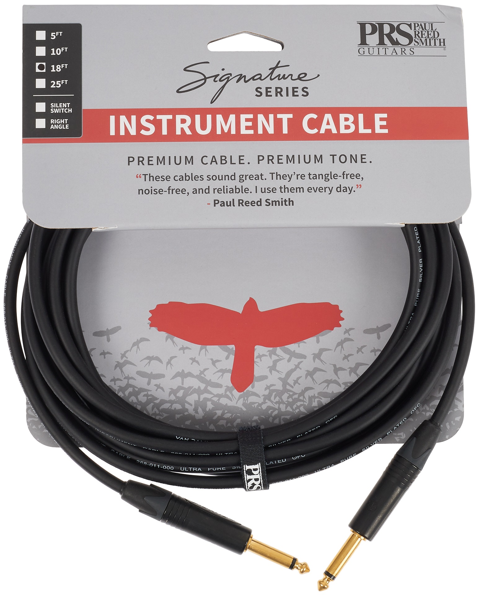 E-shop PRS Signature Instrument Cable 18' Straight