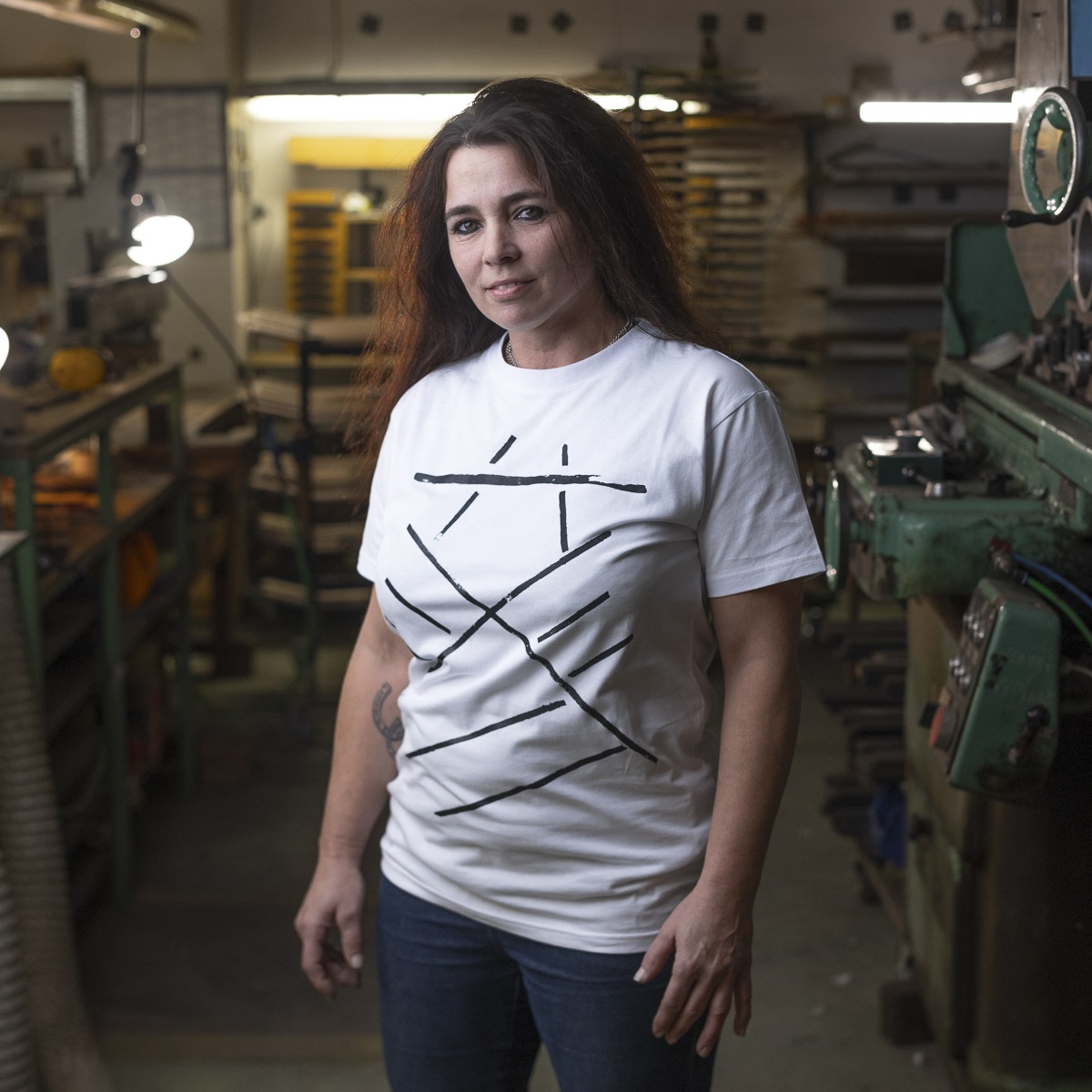Furch White T-shirt print bracing M