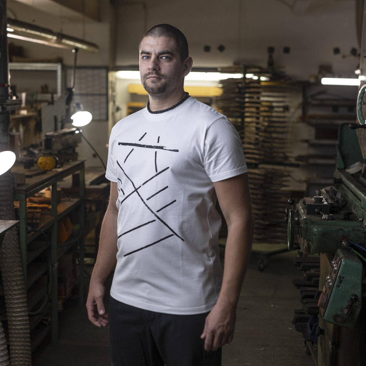 Furch White T-shirt print bracing M