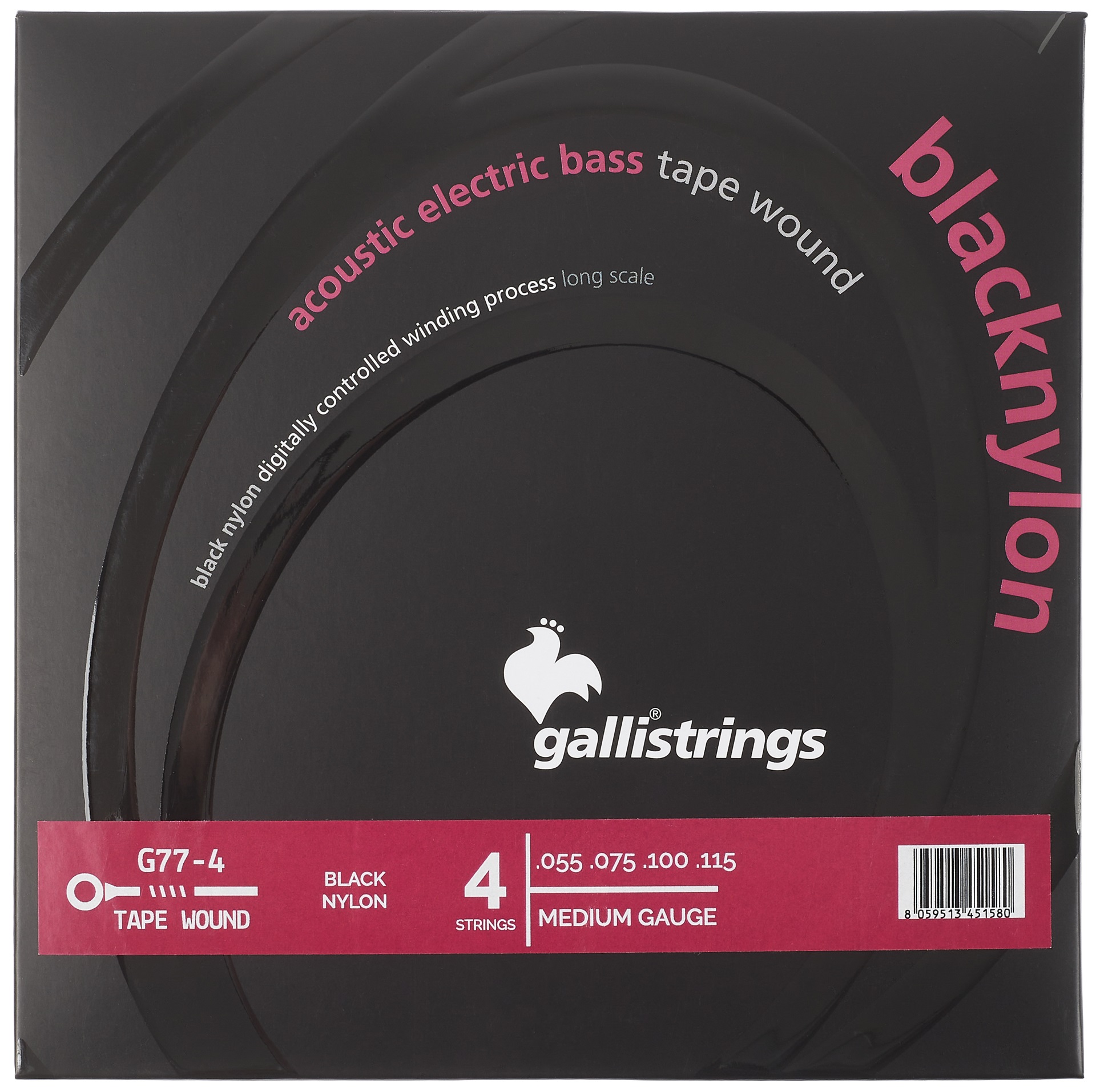 Galli BASS BLACK NYLON 4-Strings  G77