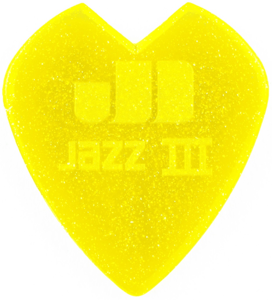 Dunlop Kirk Hammett Jazz III Yellow Glitter 6 Pack