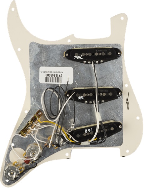 Fender Pre-Wired Pickguard, Strat SSS V NSLS SHELL