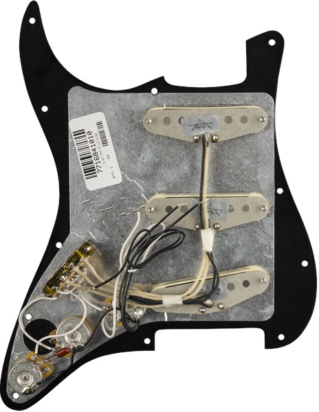 Fender Pre-Wired Pickguard, Strat SSS CUST 69 BWB