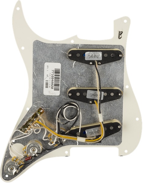 Fender Pre-Wired Pickguard, Strat SSS FAT 50'S WBW