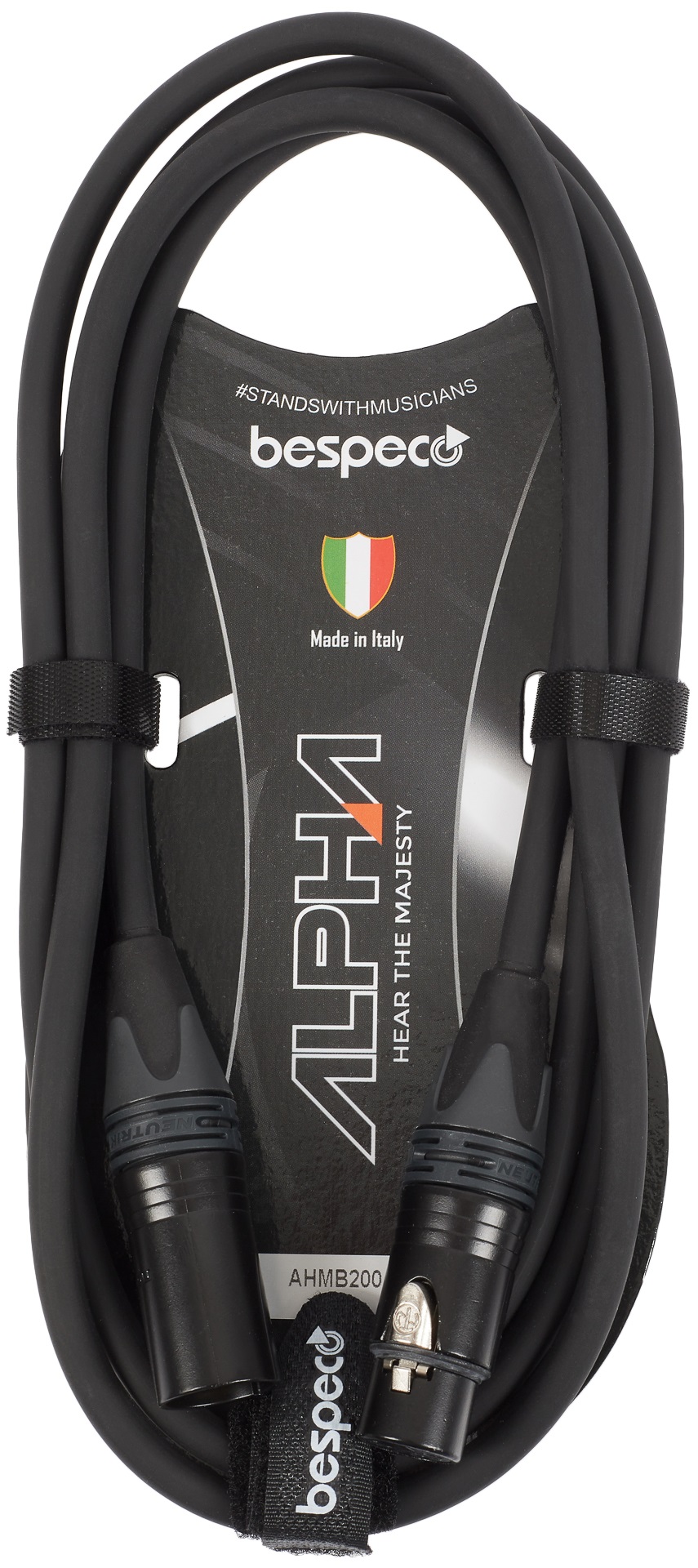E-shop Bespeco Alpha Microphone Cable Neutrik XLR M - XLR F 2 m