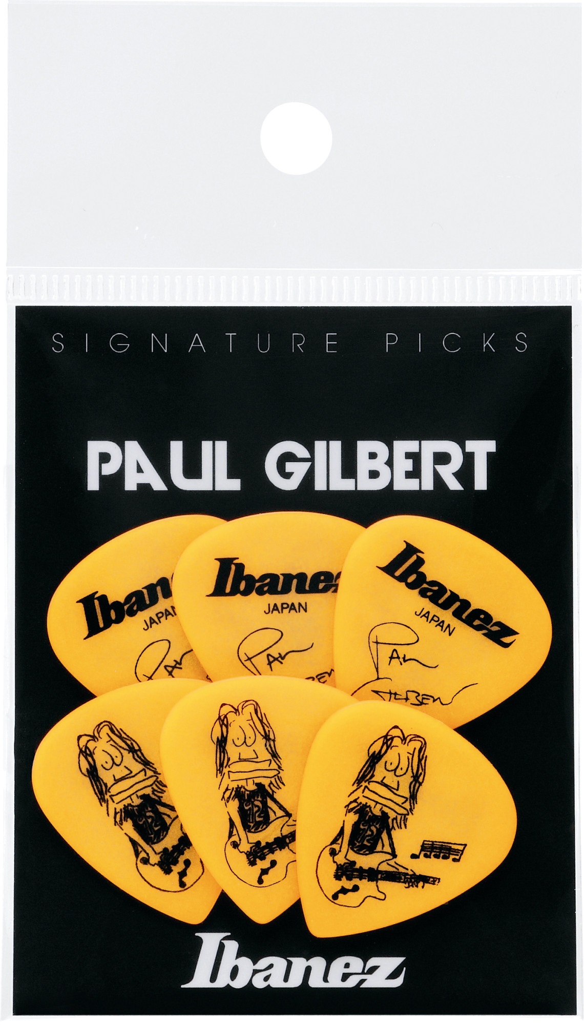 Ibanez Paul Gilbert Picks Yellow, Heavy