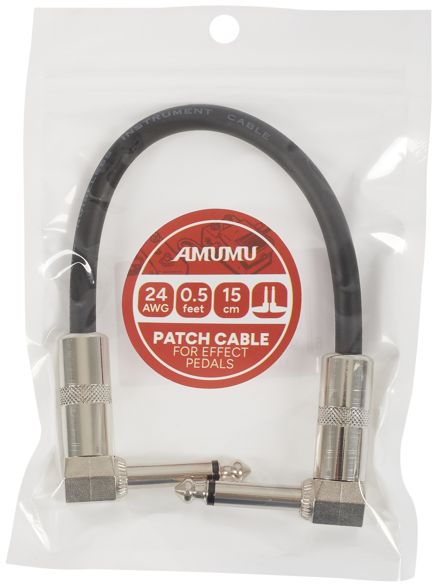 Amumu Patch Cable Silver 15 cm