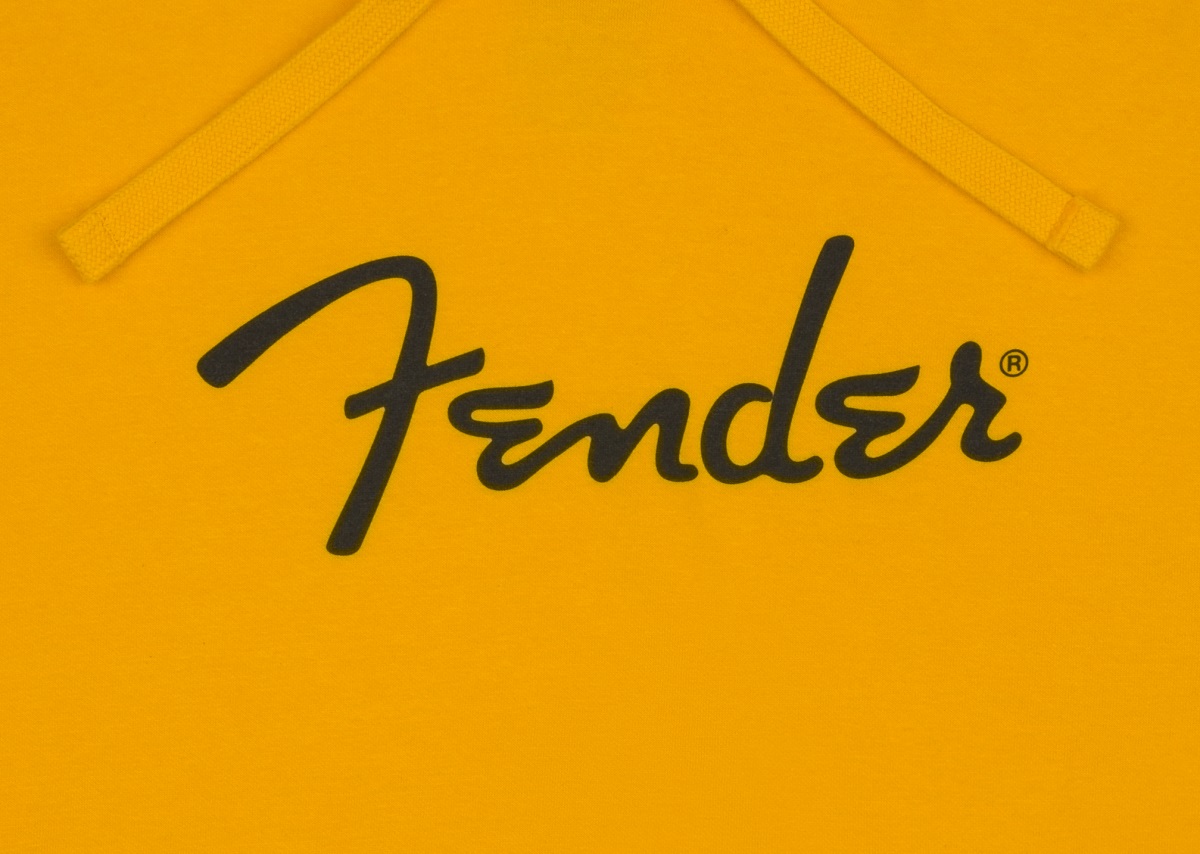 Fender Spaghetti Small Logo Zip Hoodie, BSB, M- Black Logo