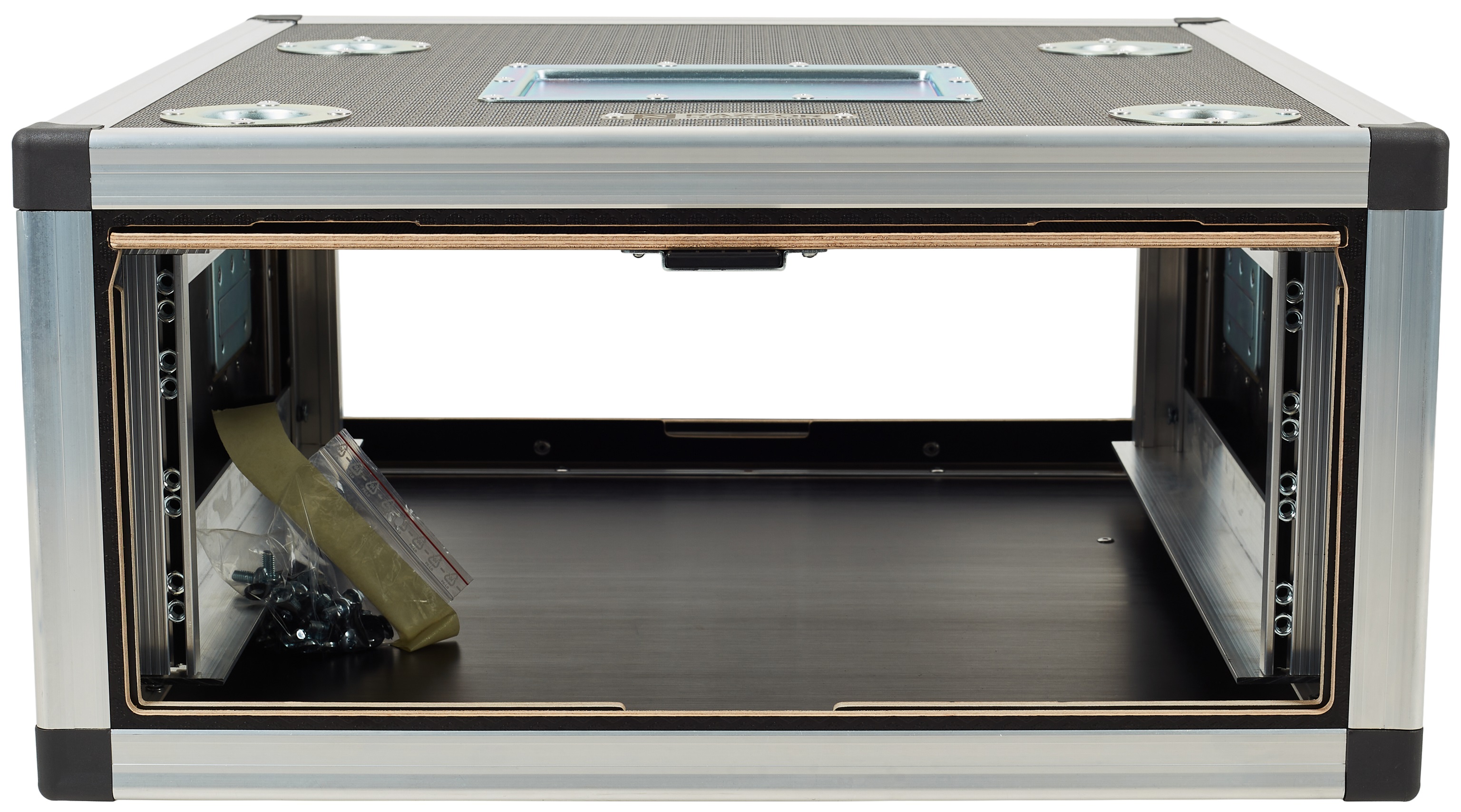 Razzor Cases HEXA 4U sliding door rack 500 with suspension