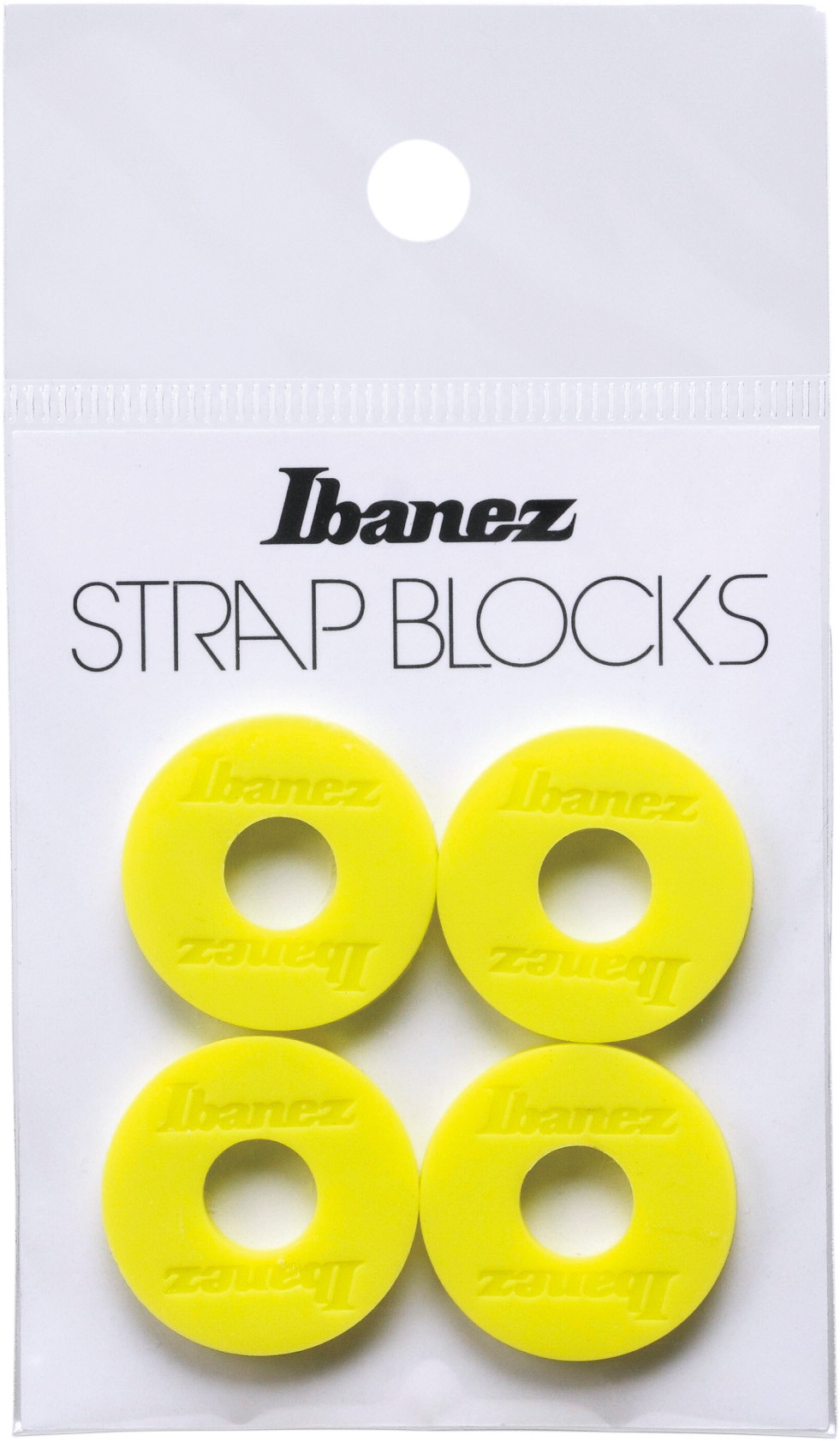 E-shop Ibanez Silicone Strap Block 4 Pieces/Set - Yellow