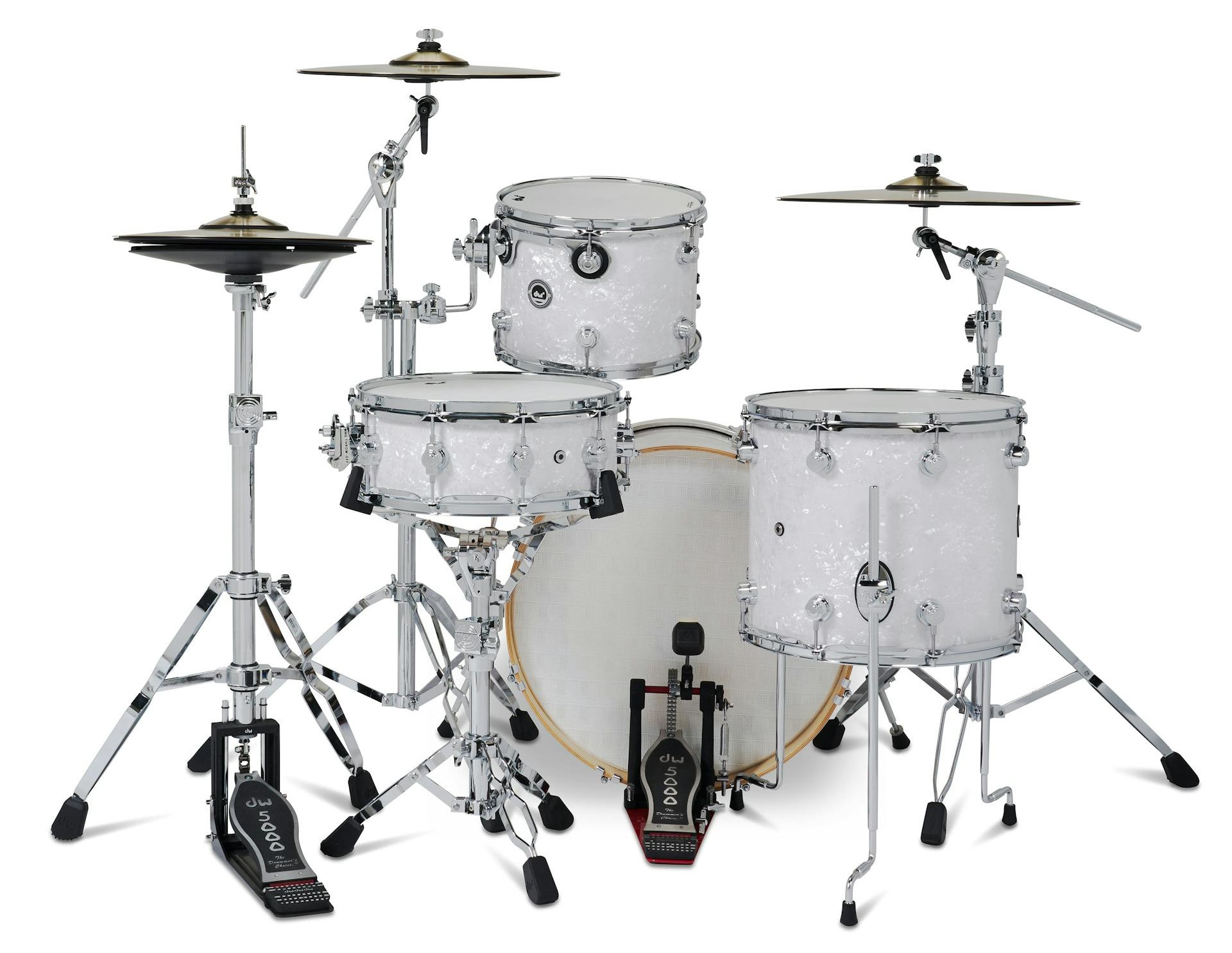 DWe 4-Piece White Marine Pearl Finish Ply Kit