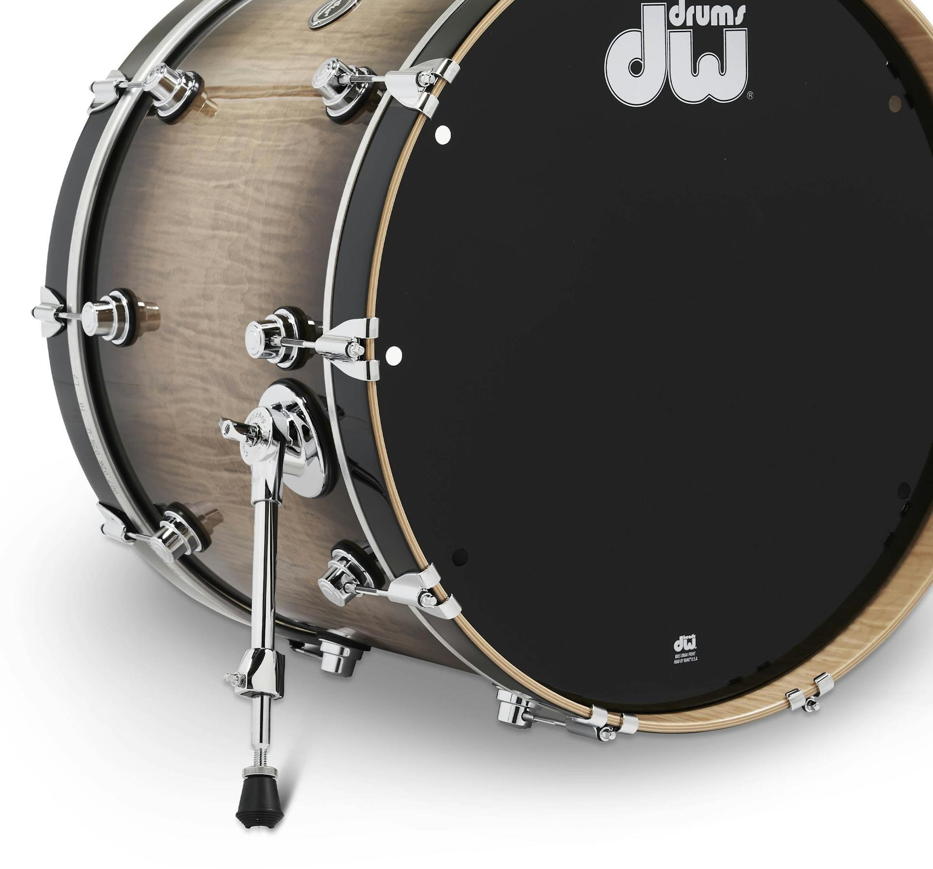 DWe 5-Piece Candy Black Burst Over Curly Maple Exotic Kit