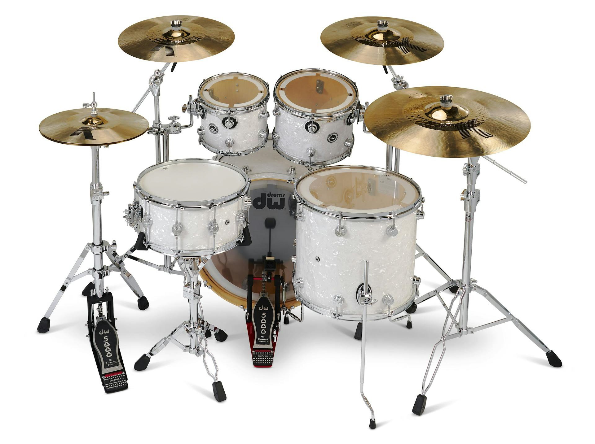 DWe 5-Piece White Marine Pearl Finish Ply Kit