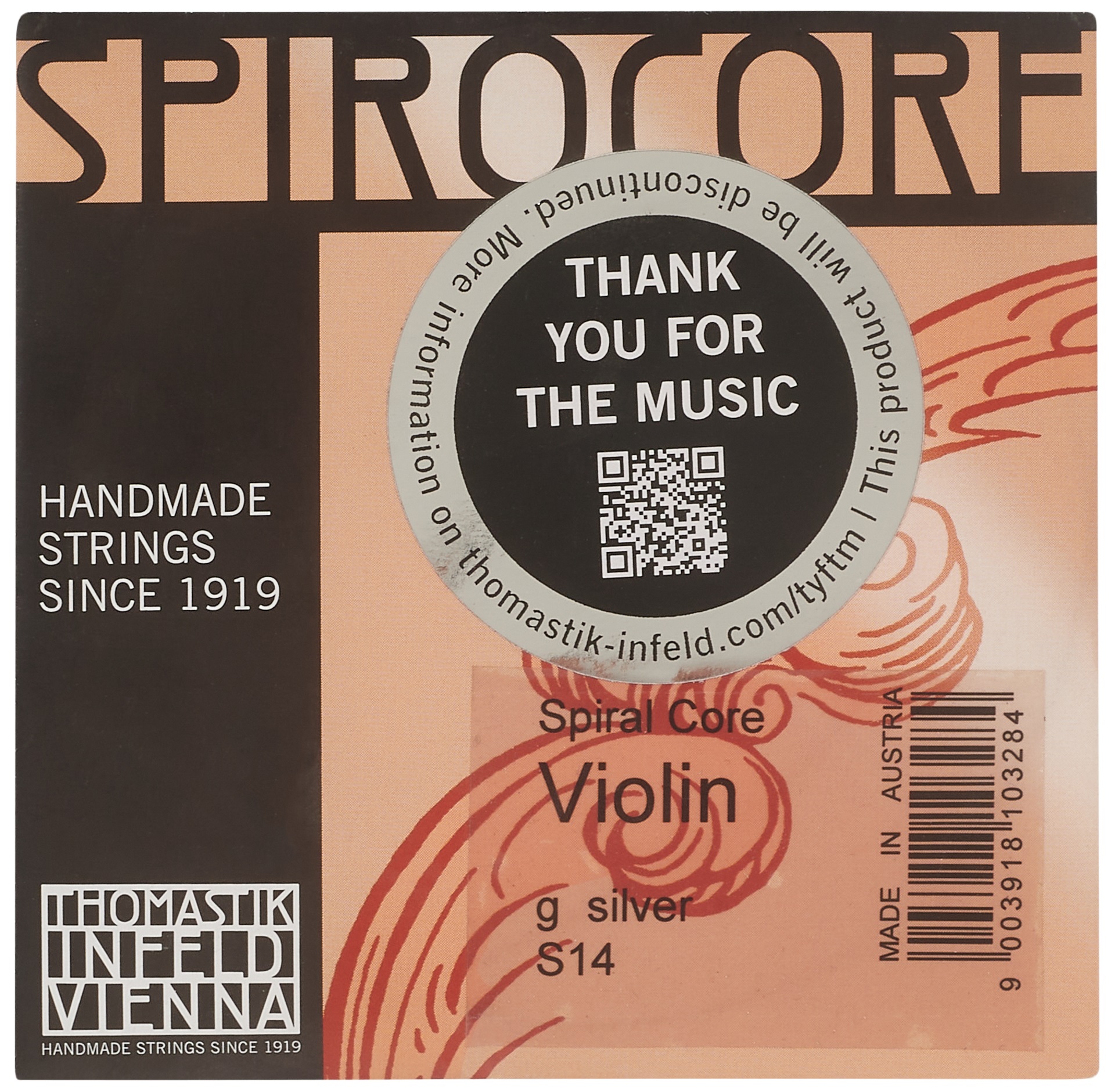 E-shop Thomastik Spirocore G - Ag Vln (S14)