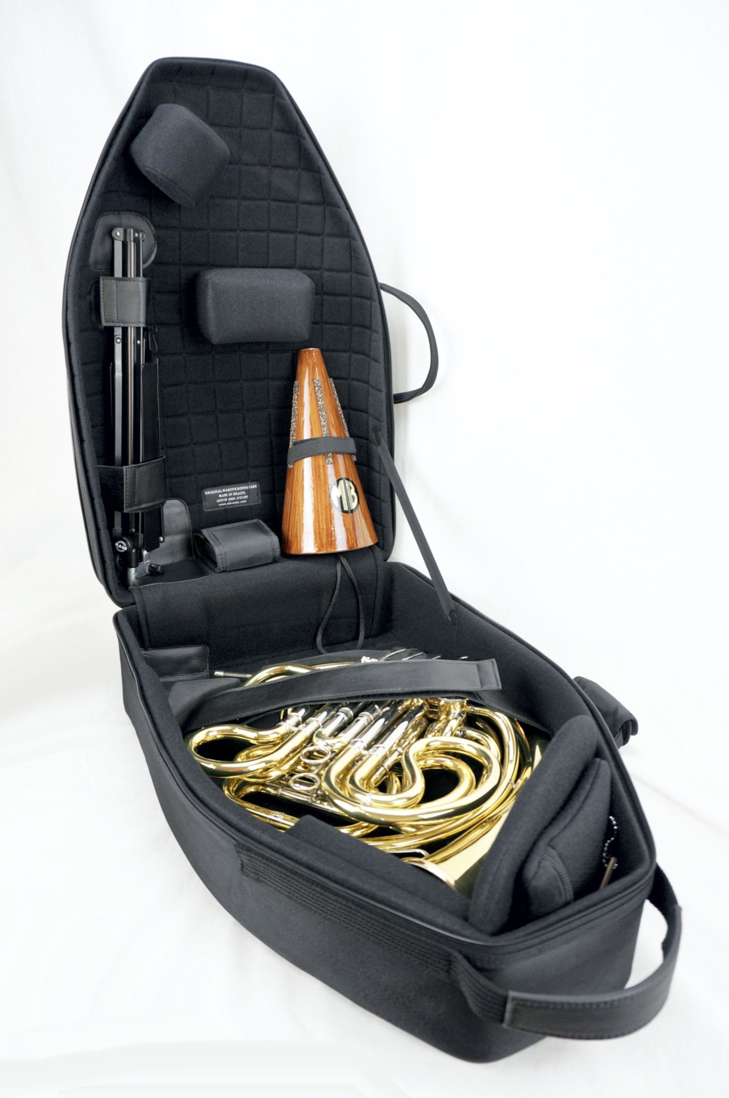 Marcus Bonna MB-5St XL, Black Nylon and Rim Orange with Sheet Music Ba