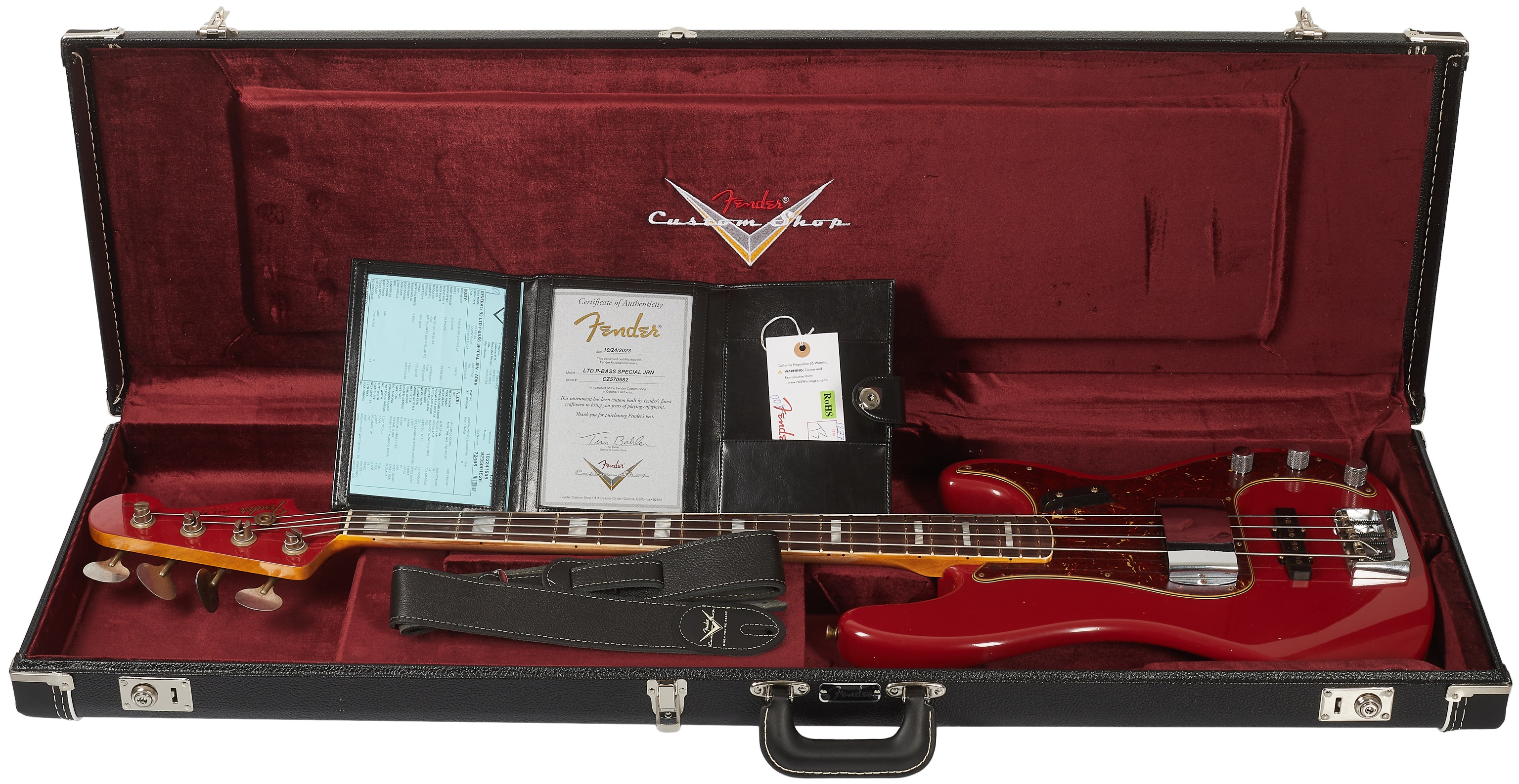 Fender Custom Shop Precision Bass Special JRN Relic Aged Dakota Red