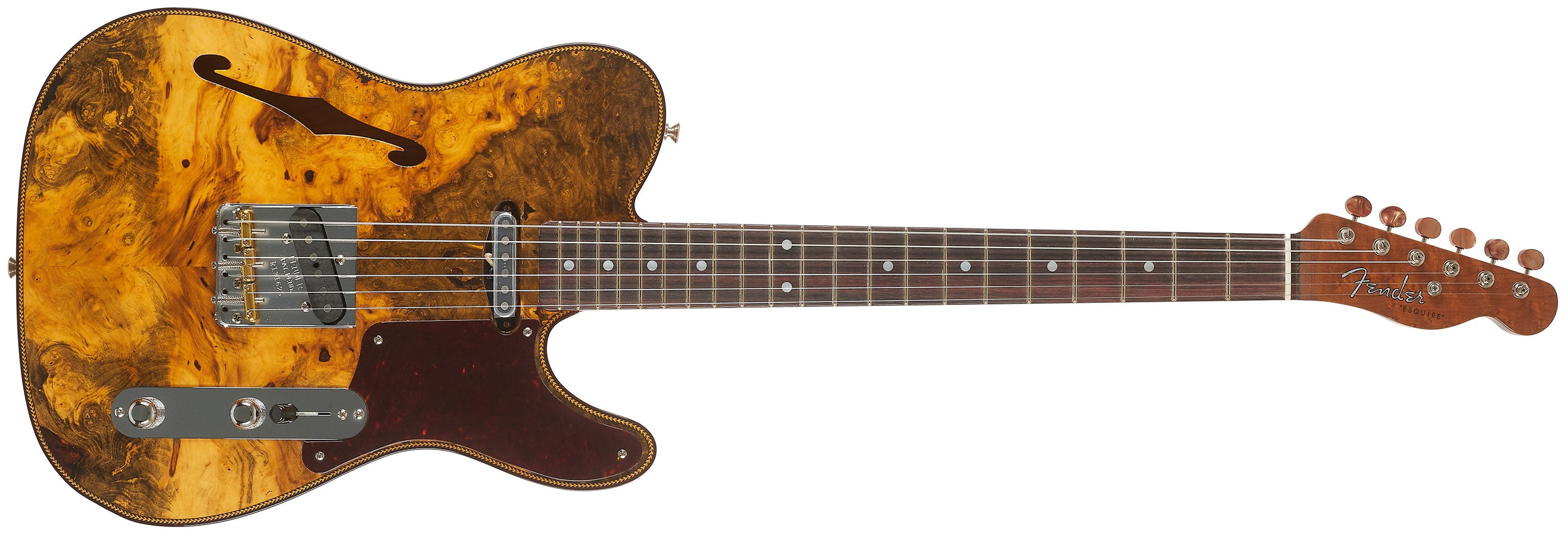 Fender Custom Shop Artisan Buckeye Double Esquire NOS RW Aged Natural