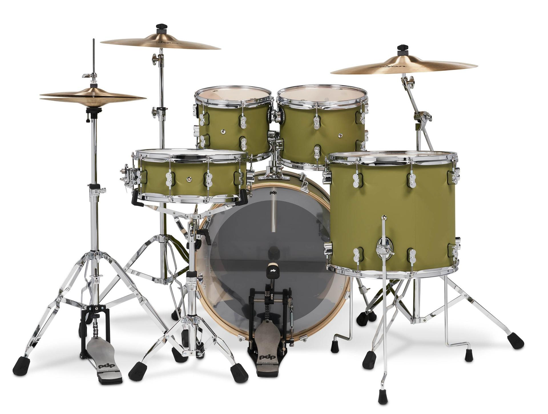 PDP Concept Maple 5 Piece Set Satin Olive Finish Ply