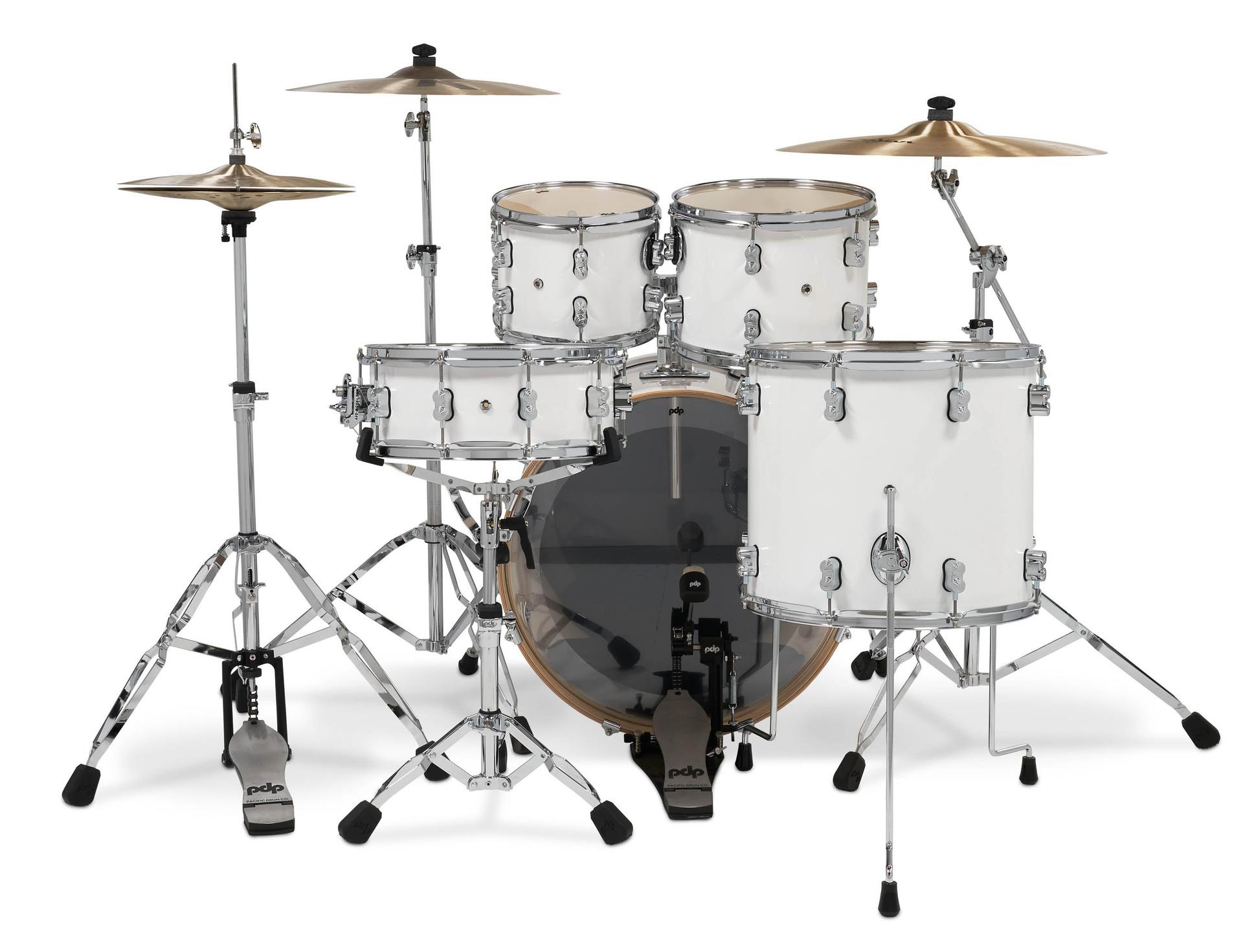 PDP Concept Maple 5 Piece Set Pearlescent White Laquer