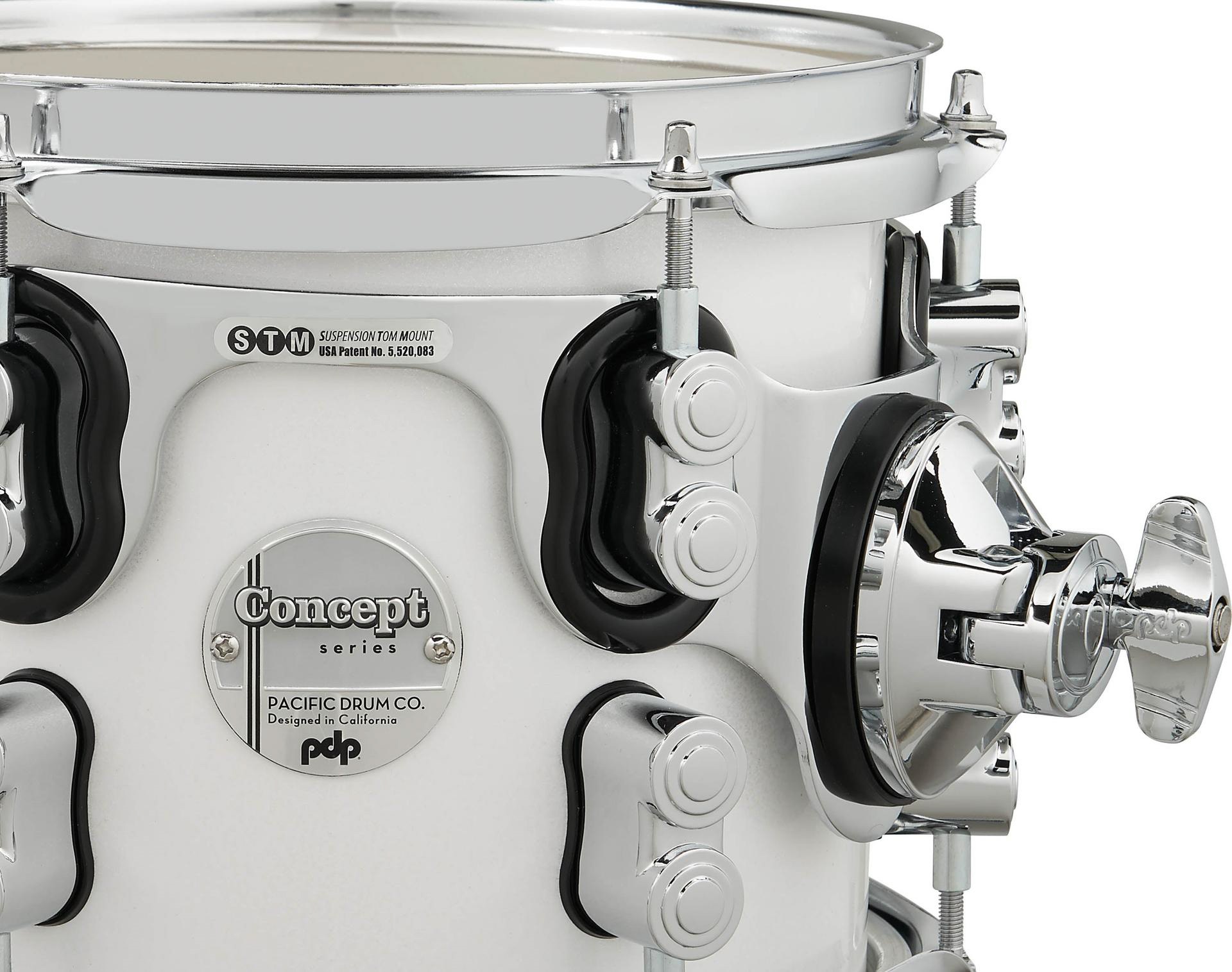 PDP Concept Maple 5 Piece Set Pearlescent White Laquer