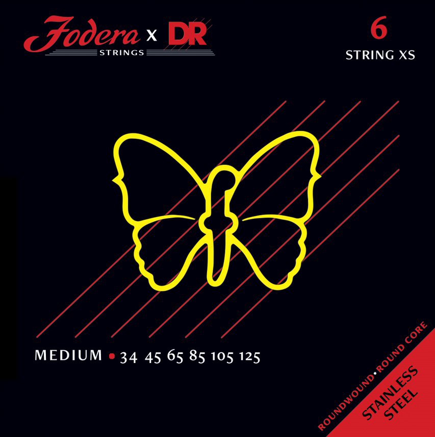 DR Strings Fodera Stainless Steel 6 Medium XS 34125
