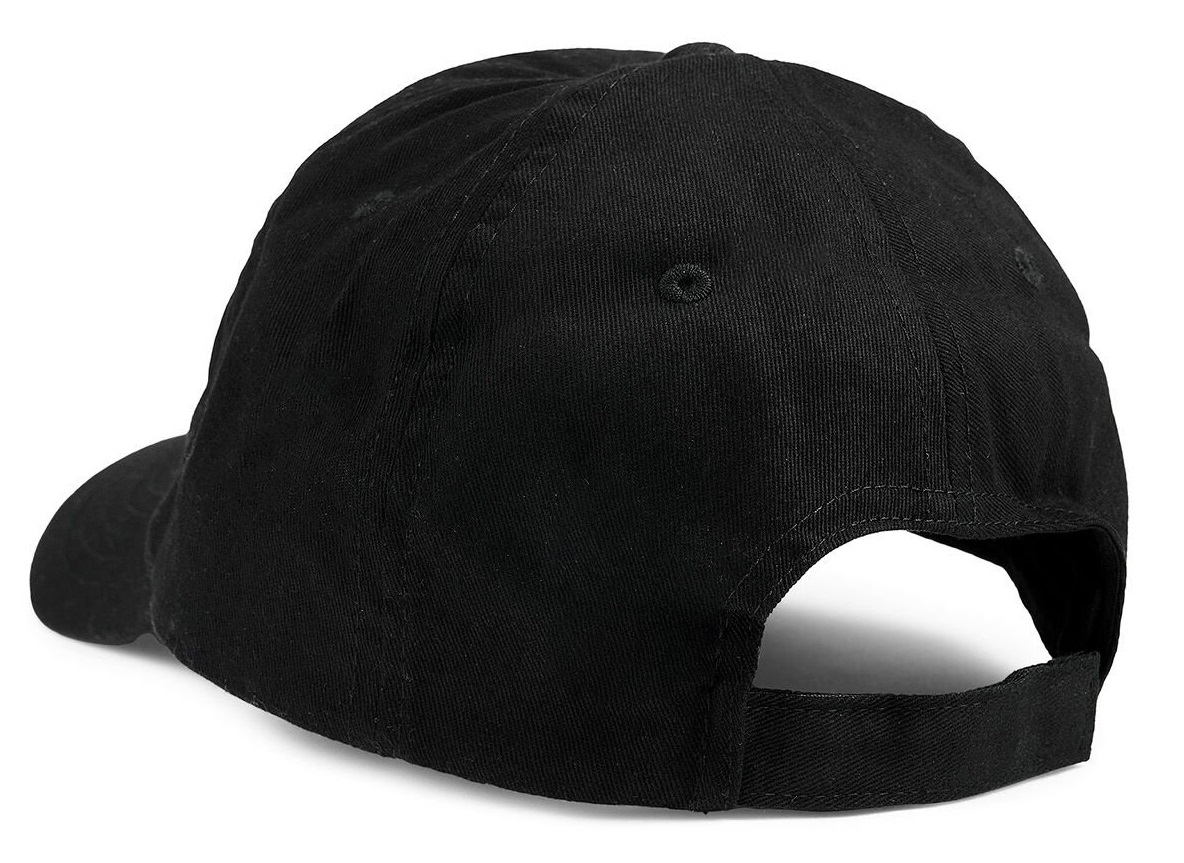 Martin Cotton Baseball Cap Black/White Logo