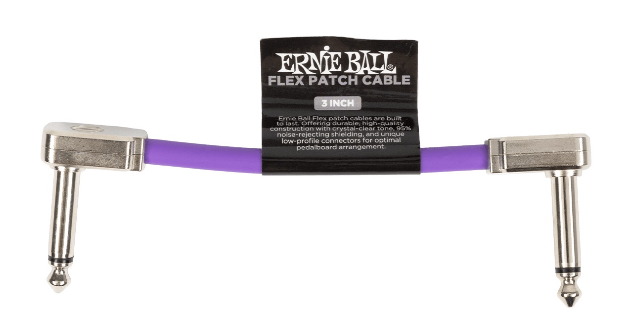 E-shop Ernie Ball Flex Patch Cable 3" Purple