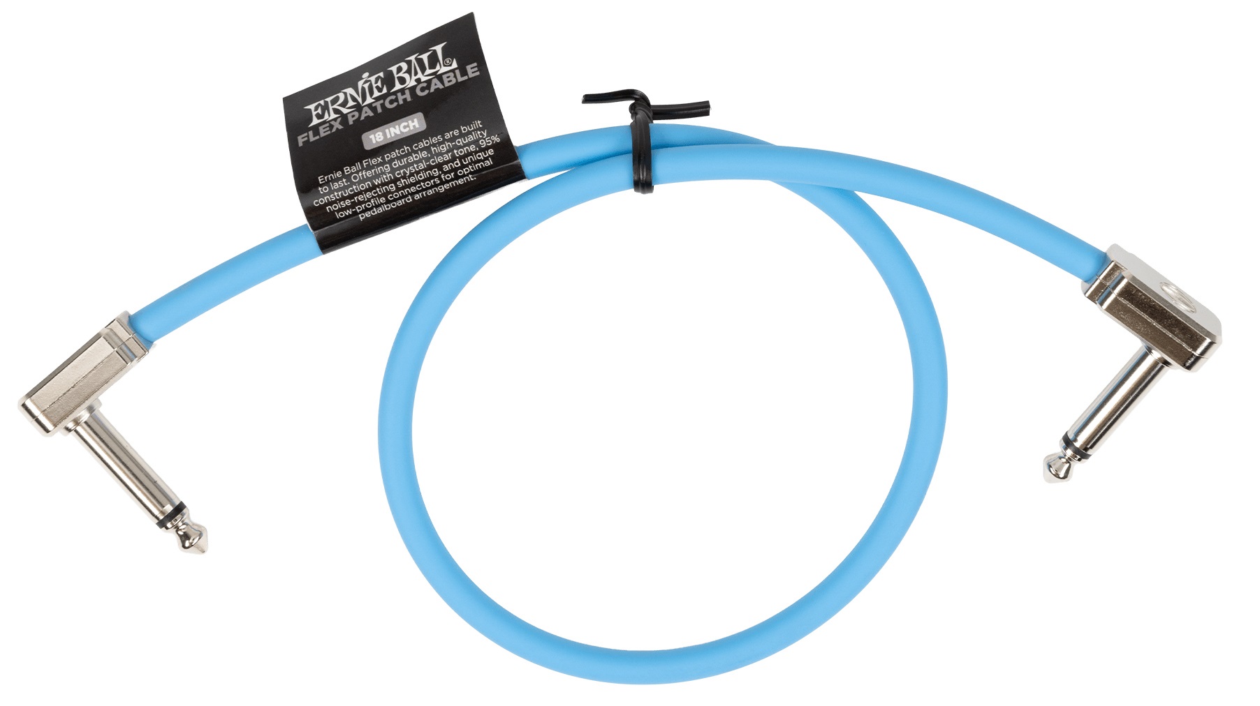 Ernie Ball Flex Patch Cable 18" Blue
