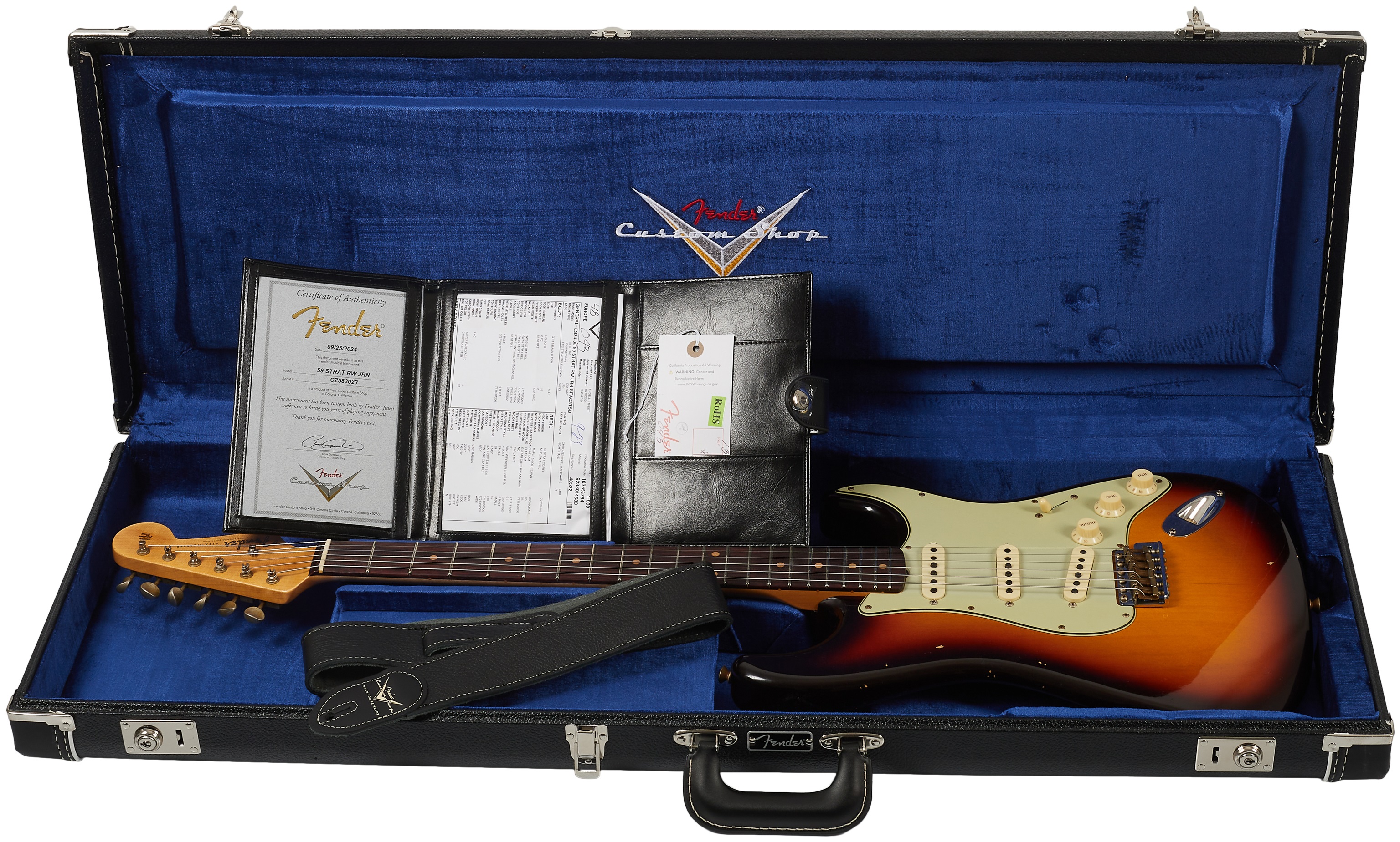 Fender Custom Shop 59 Stratocaster JRN Relic Super Faded Aged Chocolat