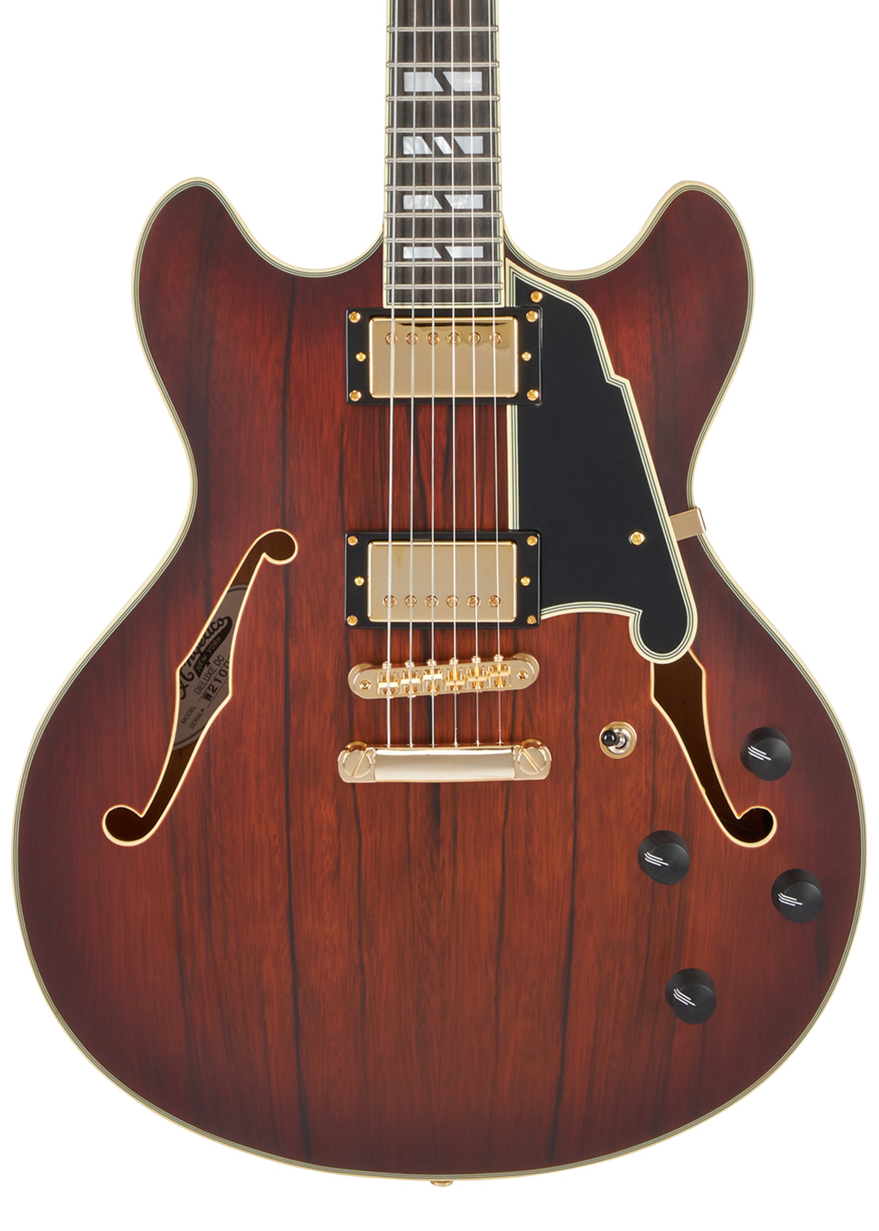 D'Angelico Deluxe DC Satin Brown Burst
