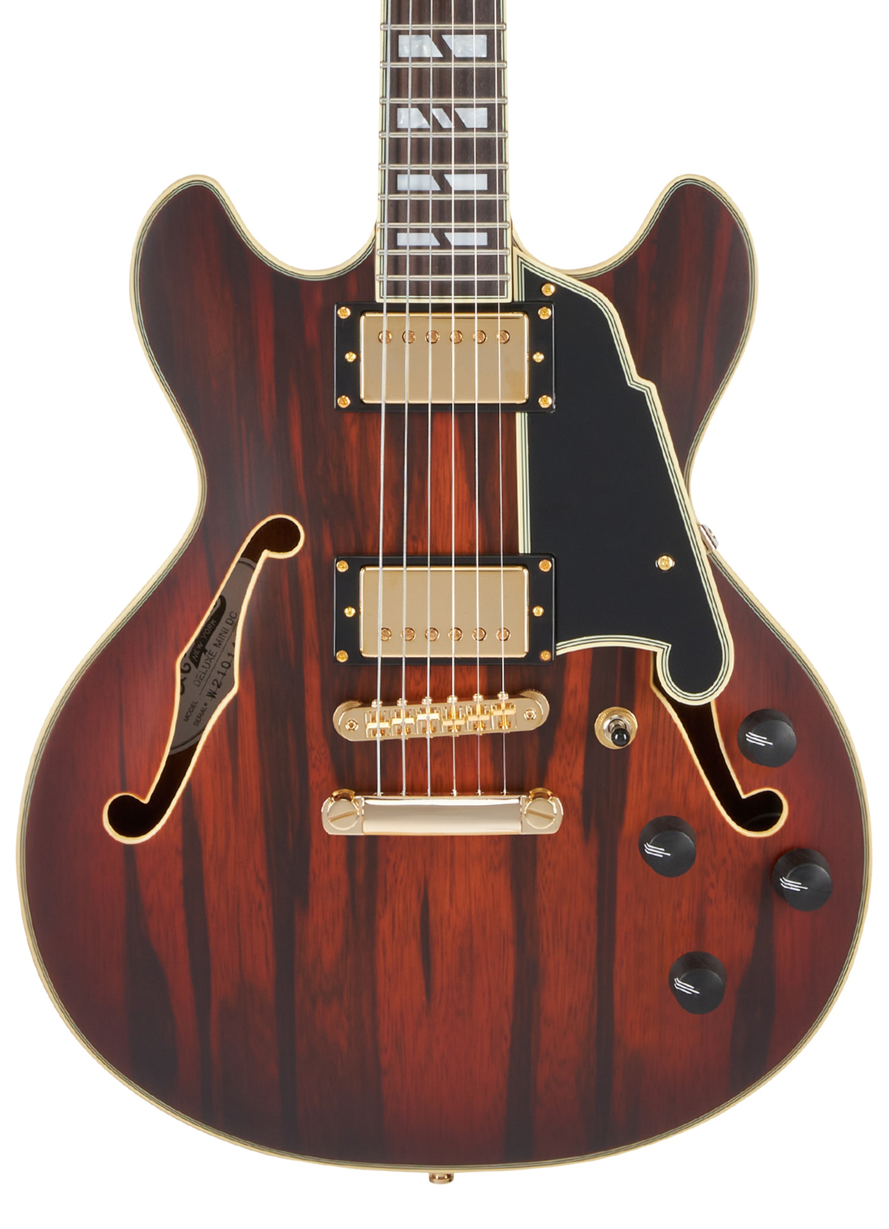 D'Angelico Deluxe Mini DC Satin Brown Burst