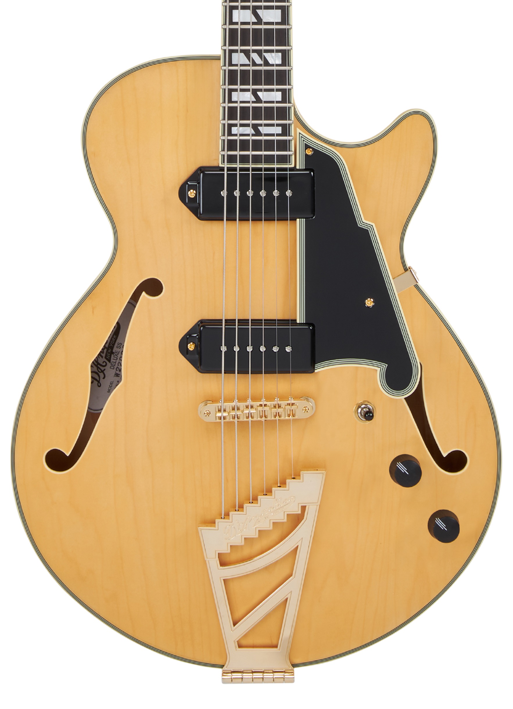 D'Angelico Deluxe SS Baritone Satin Honey