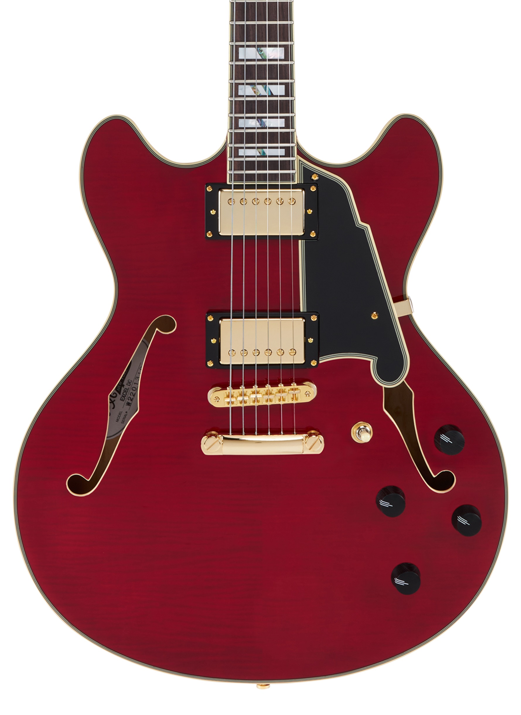 D'Angelico Excel DC Trans Cherry