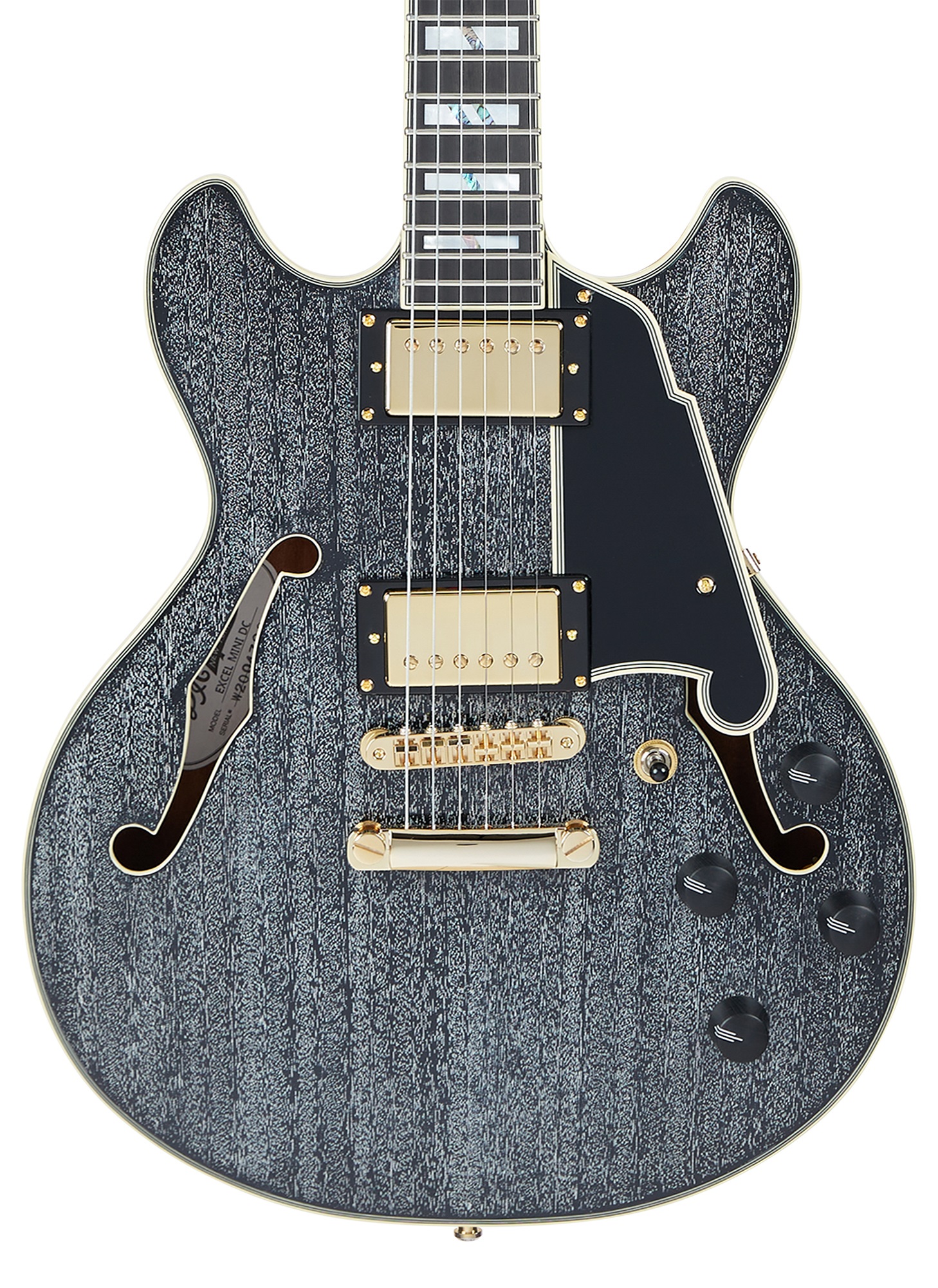D'Angelico Excel Mini DC Black Dog