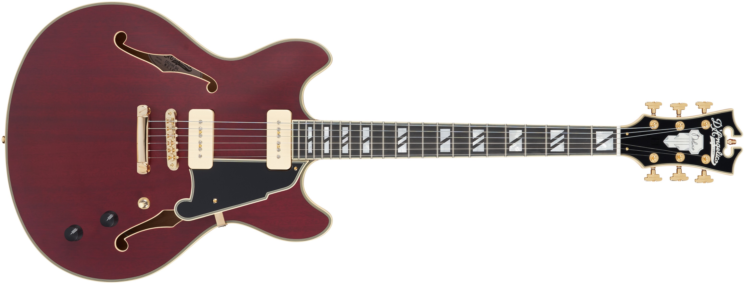 D'Angelico Deluxe DC Trans Wine