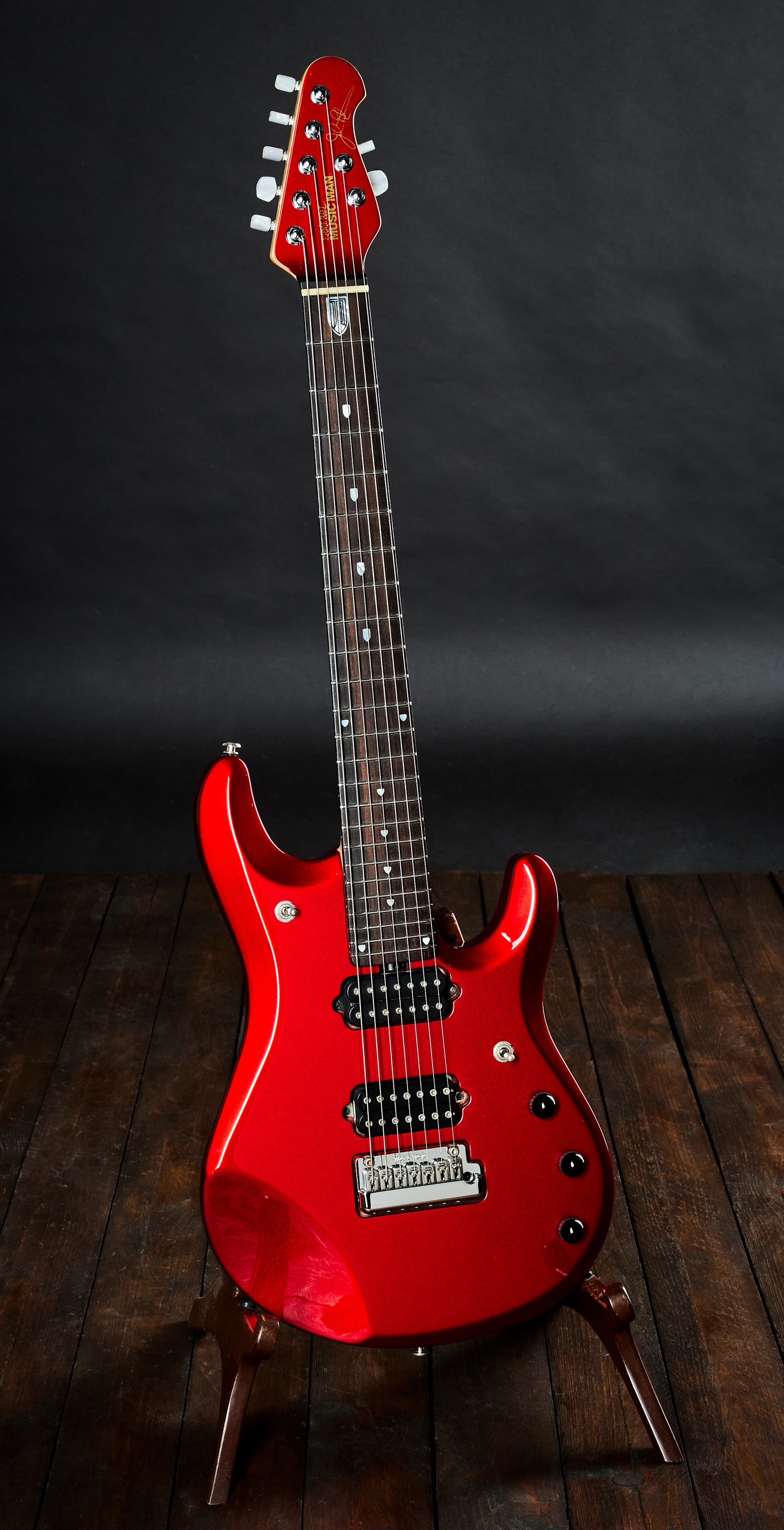 Music Man 2006 Petrucci Piezo JP7 Cardinal Red