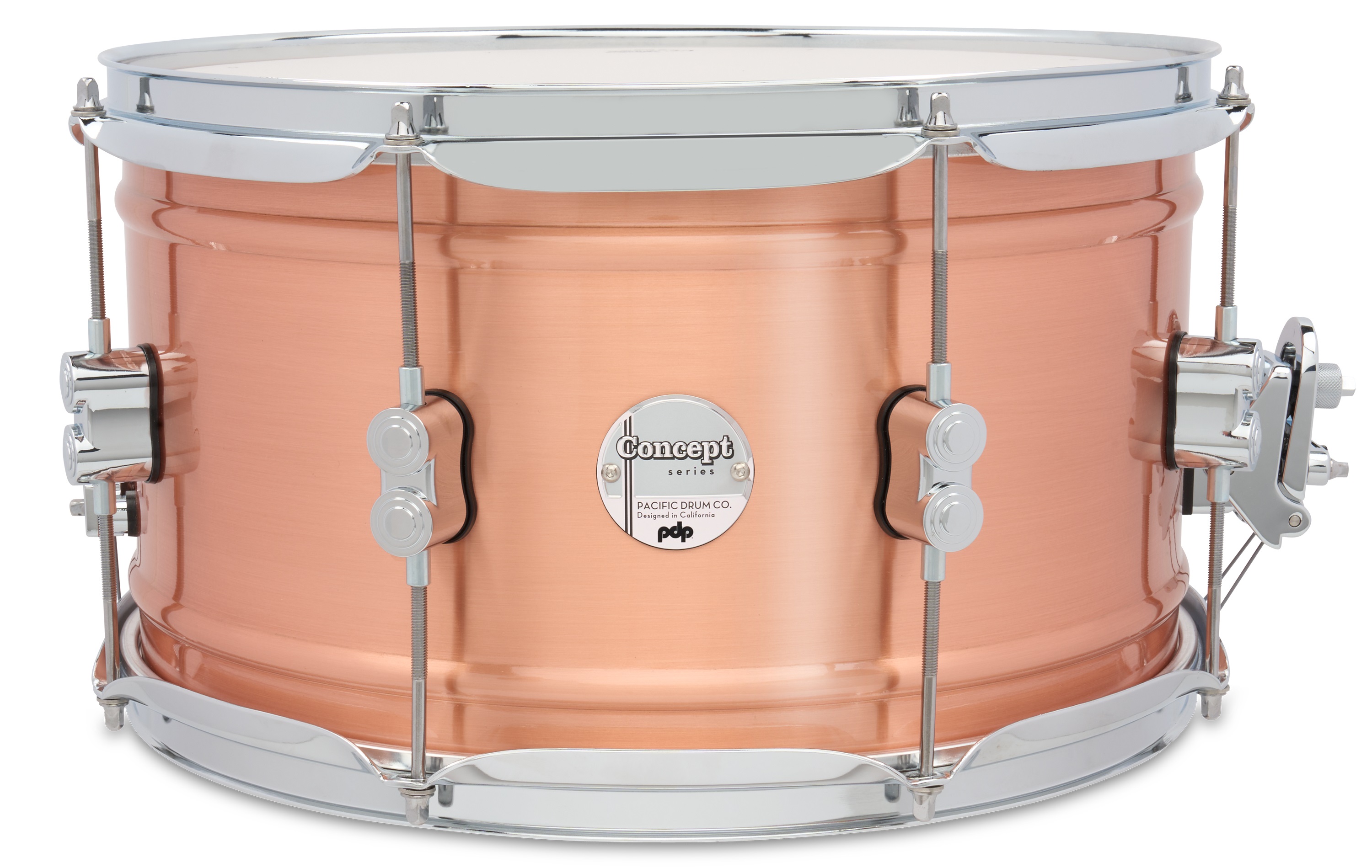 PDP 14" x 8" Concept Metal Satin Brushed Copper Snare Drum