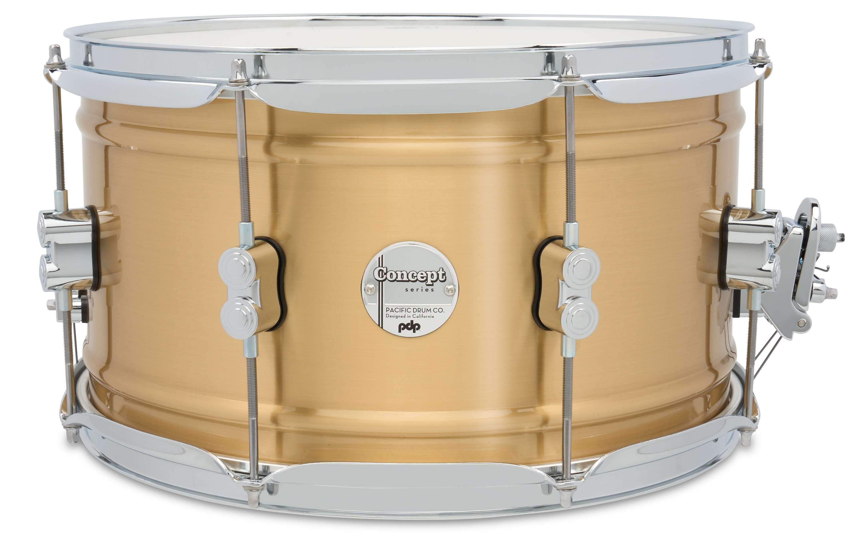 PDP 14" x 8" Concept Metal Satin Brushed Brass Snare Drum