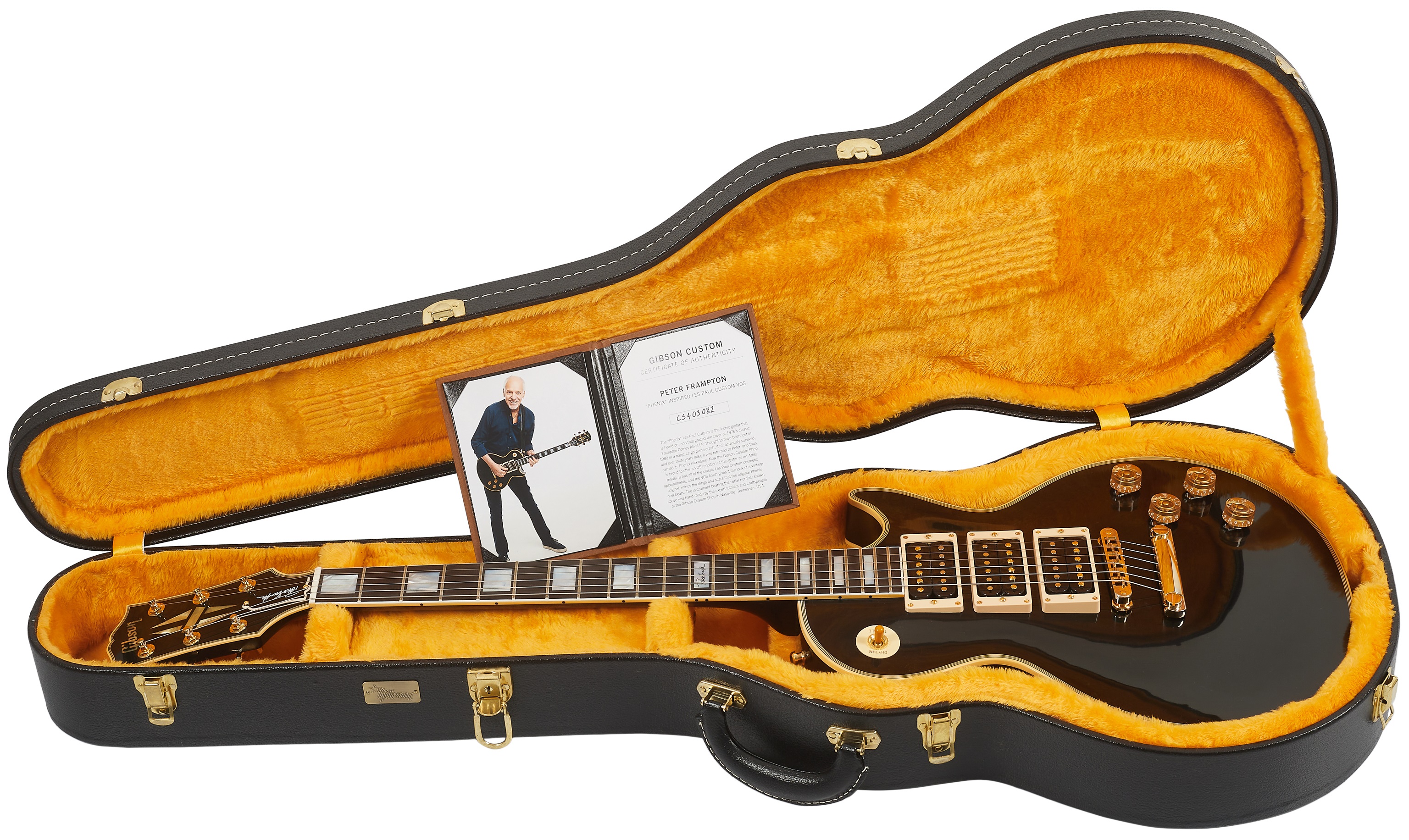 Gibson Custom Peter Frampton "Phenix" Inspired Les Paul Custom VOS Ebo