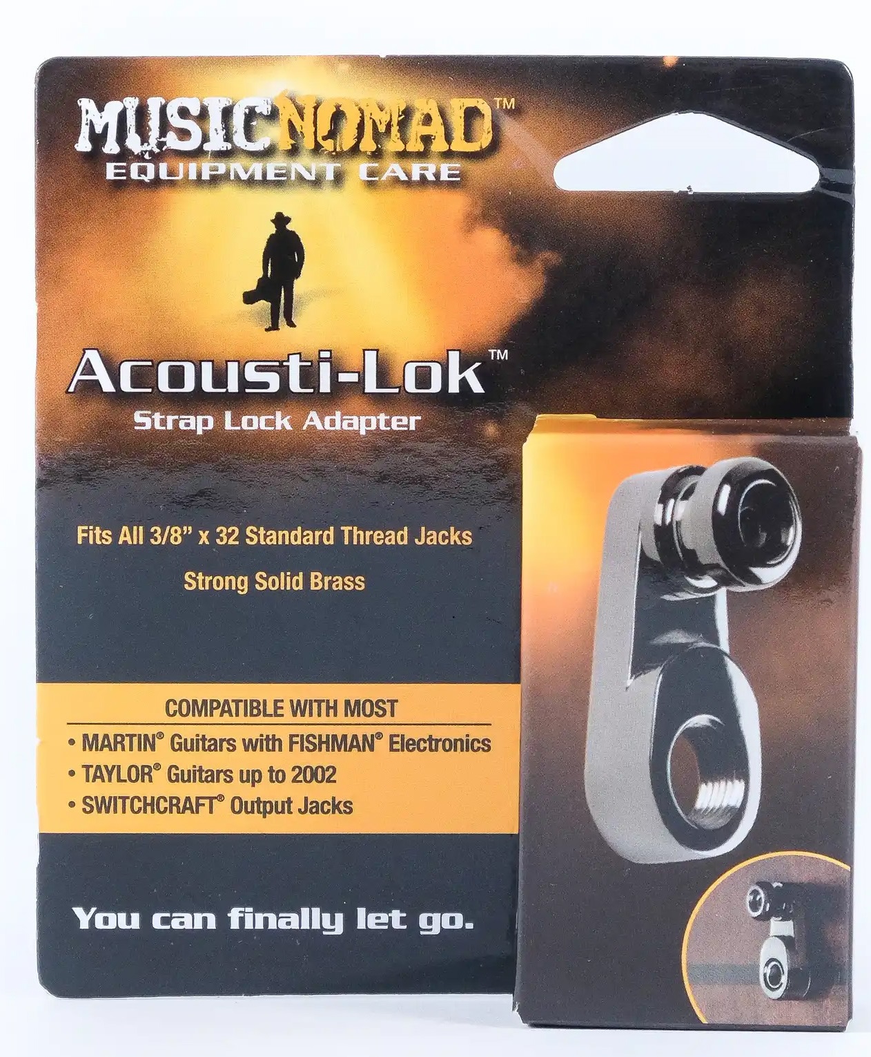 Music Nomad Acousti-Lok Strap Lock Adapter For Standard Output Jacks