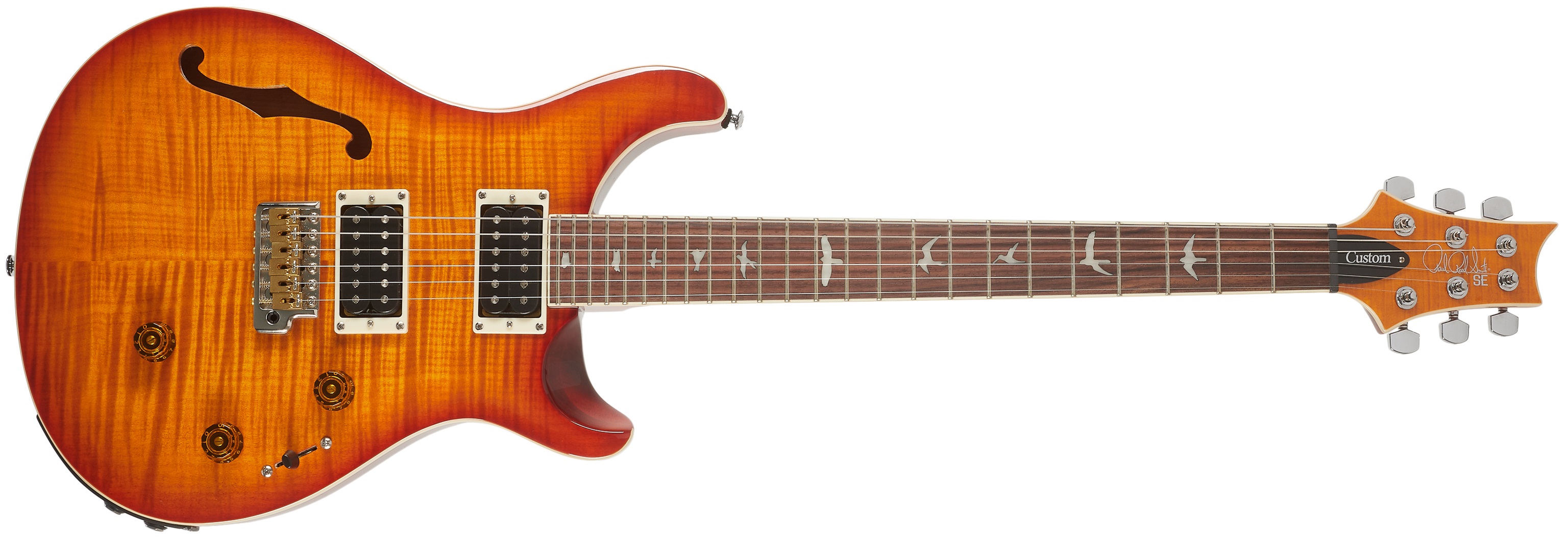 PRS SE Custom 24 Semi-Hollow Piezo Vintage Sunburst