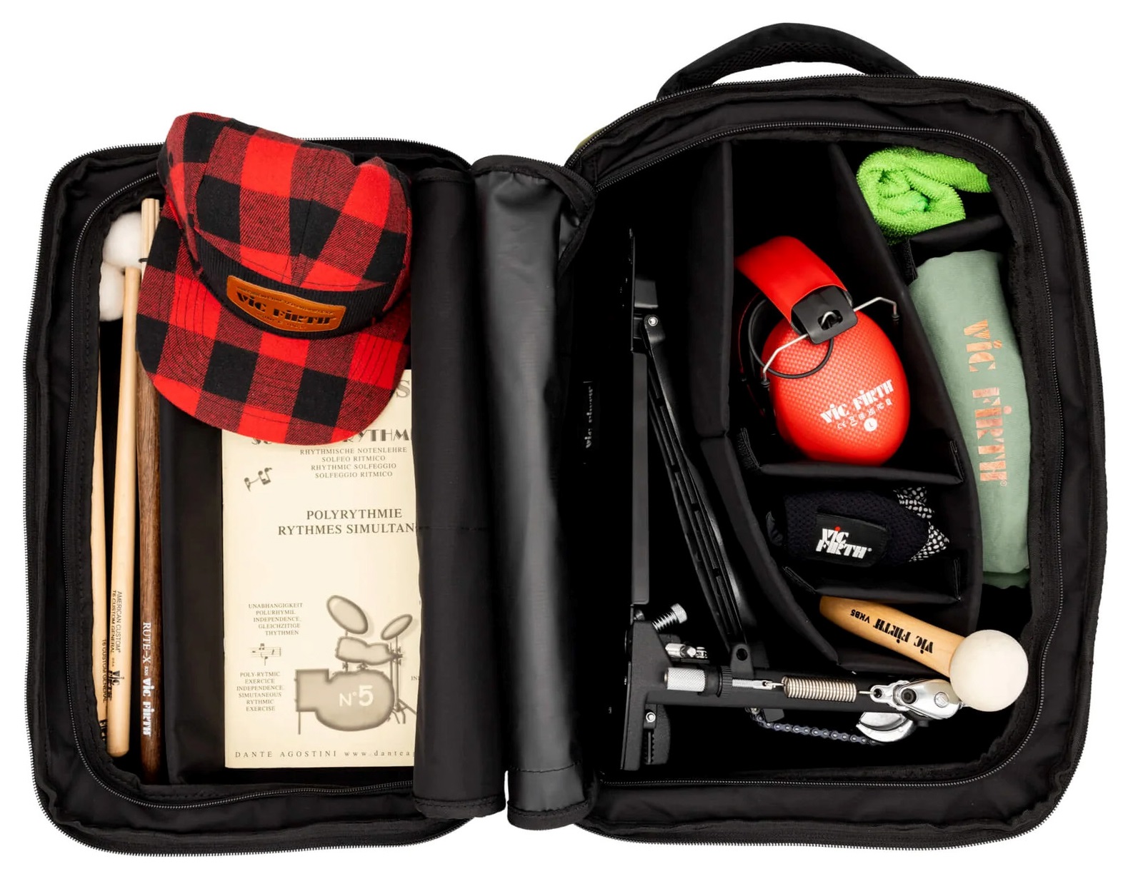 Vic Firth Professional Tech Backpack GRN/BLK