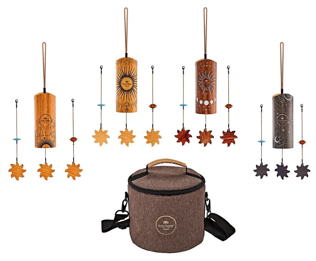 Meinl Sonic Energy 4 pc Cosmic Bamboo Chime Set + Stand
