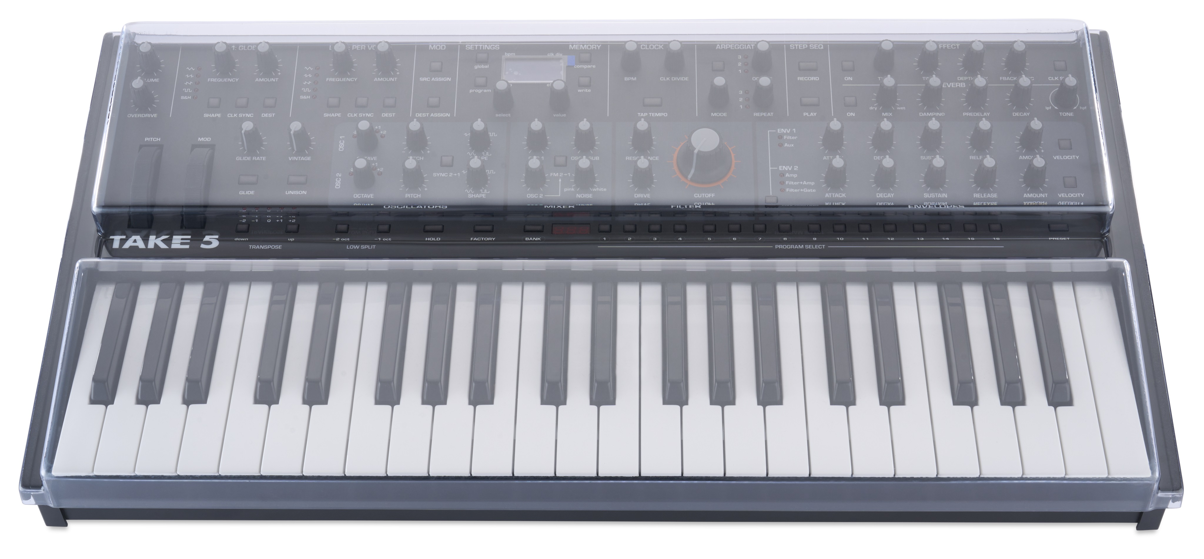 Decksaver SEQUENTIAL TAKE 5 & OBERHEIM TEO-5 COVER (SOFT-FIT)