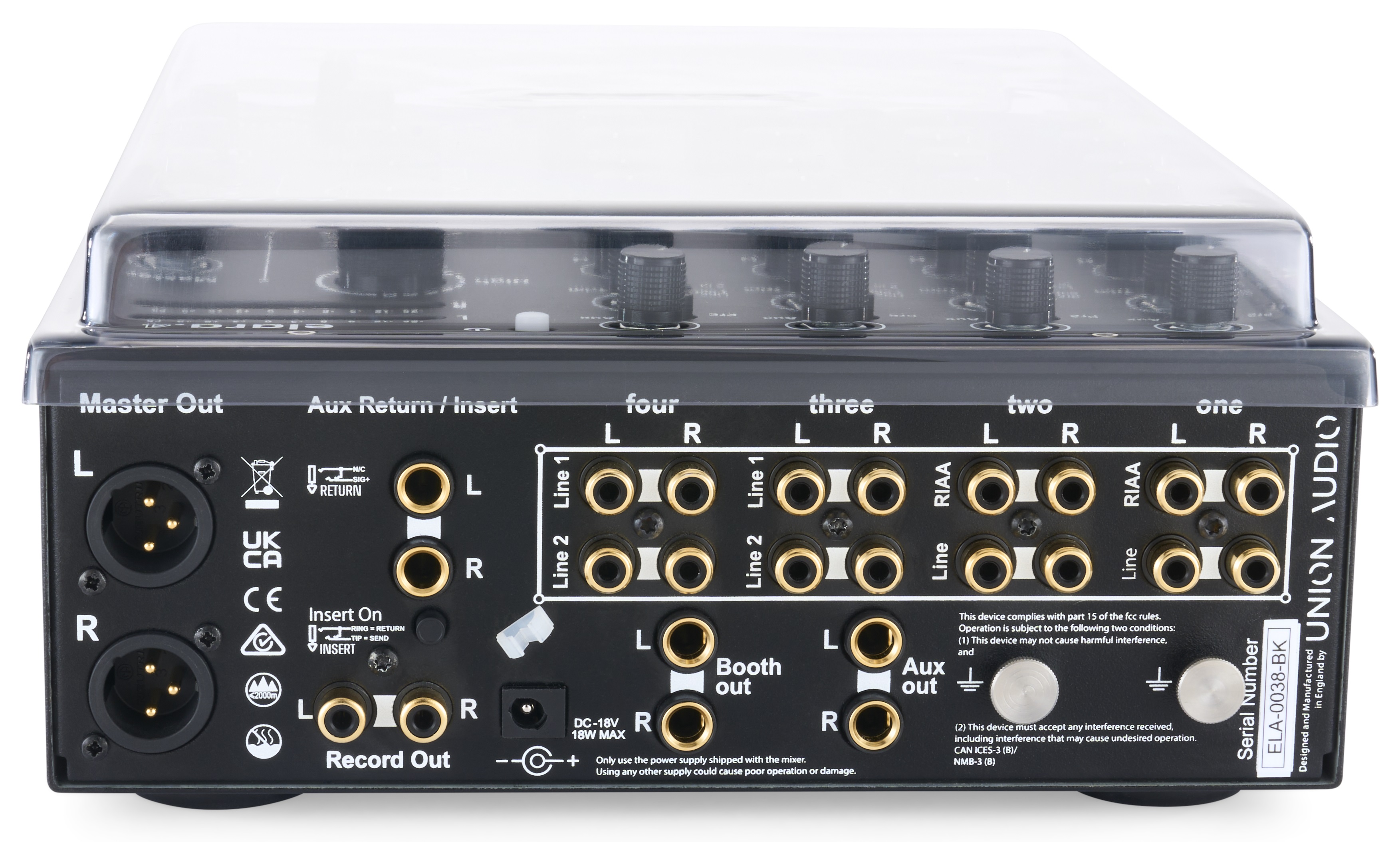 Decksaver UNION AUDIO ELARA.4 COVER