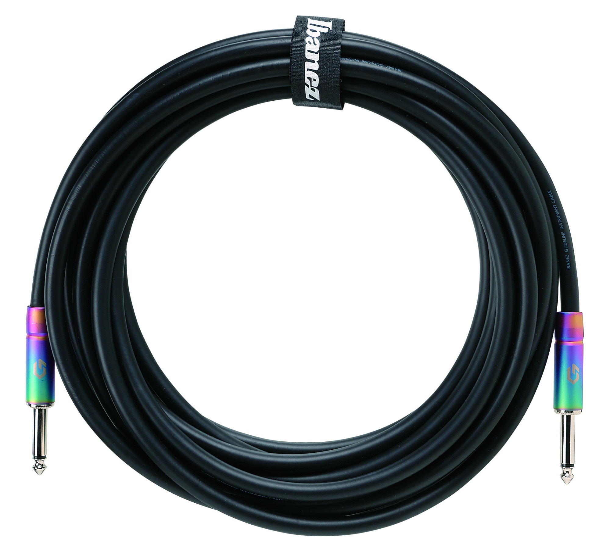 Ibanez GLIDELINE Series Instrument Cable 6,10 m 2 Straight Plugs, Blac