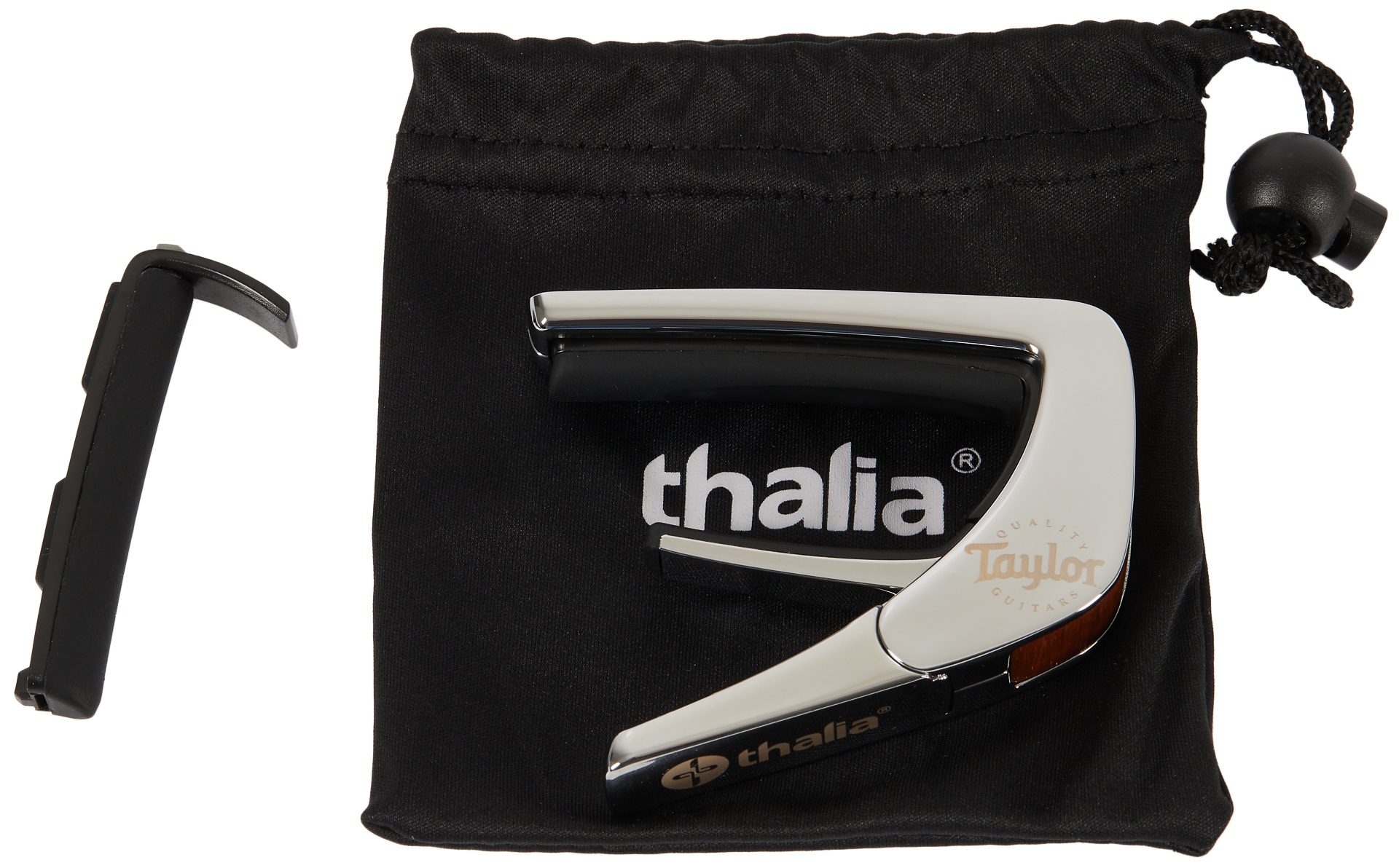 Thalia Taylor Koa Black Logo Chrome
