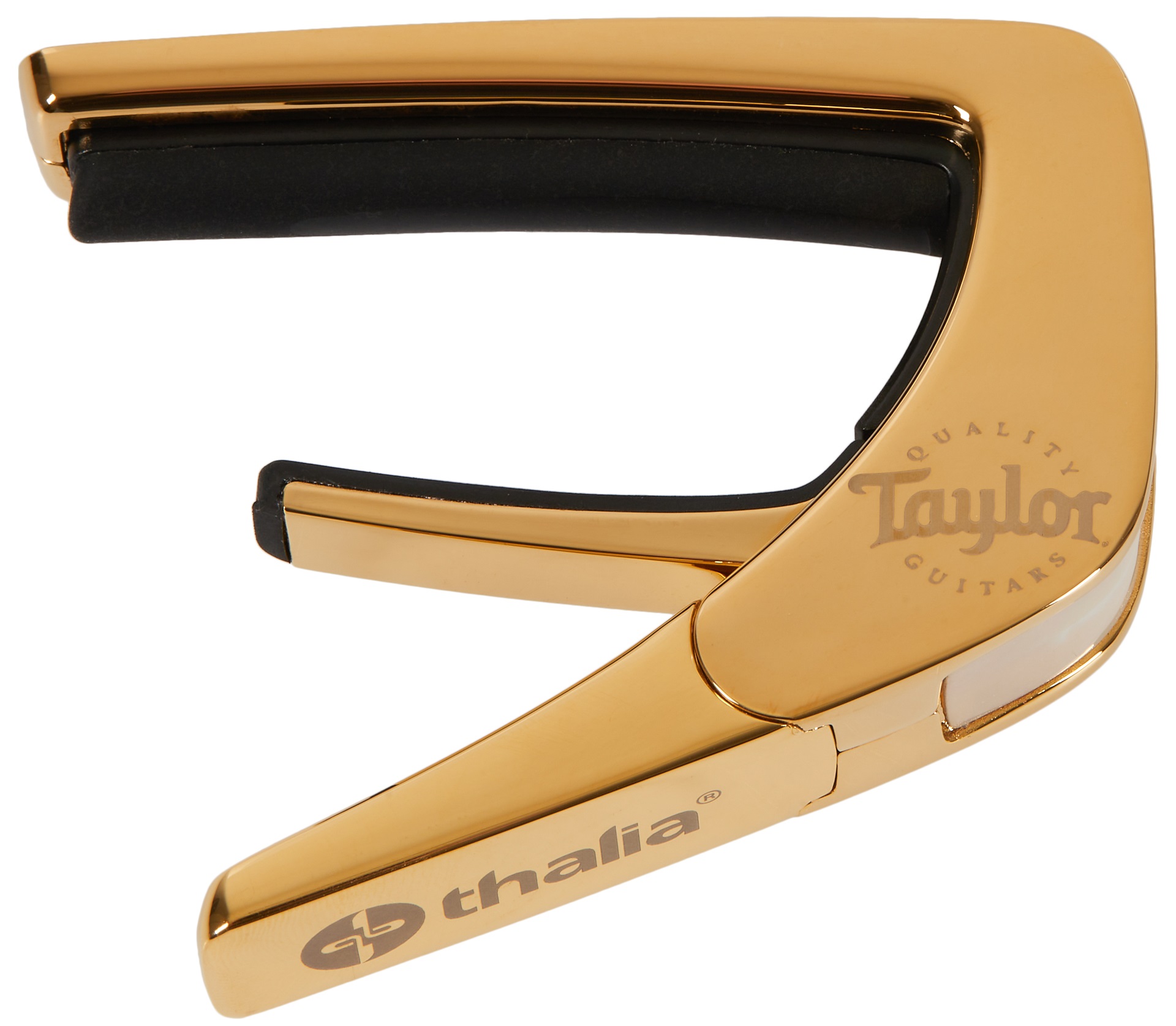 Thalia Taylor White Pearl Black Logo Gold