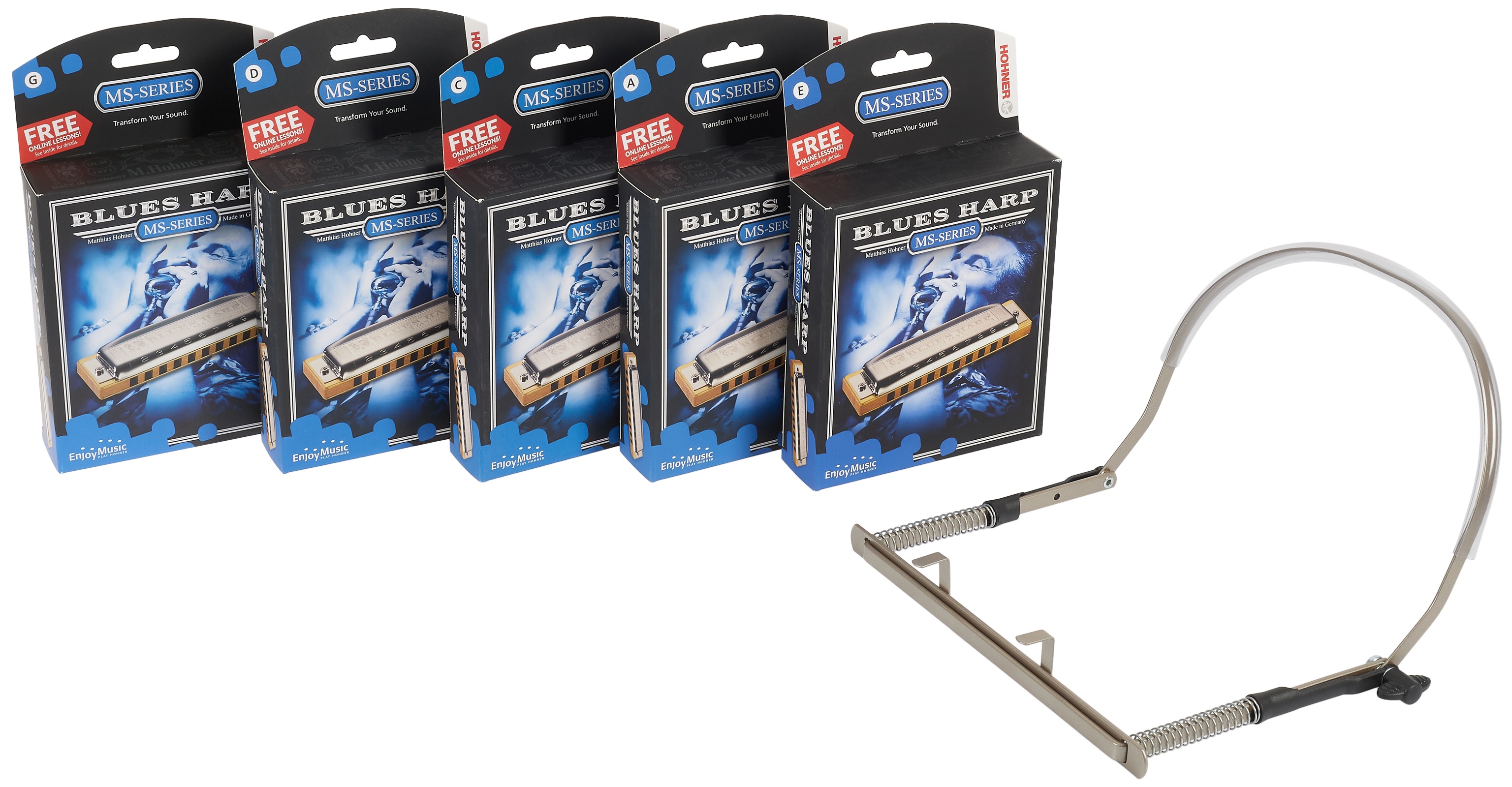 Hohner Blues Harp Booster Kit Bundle